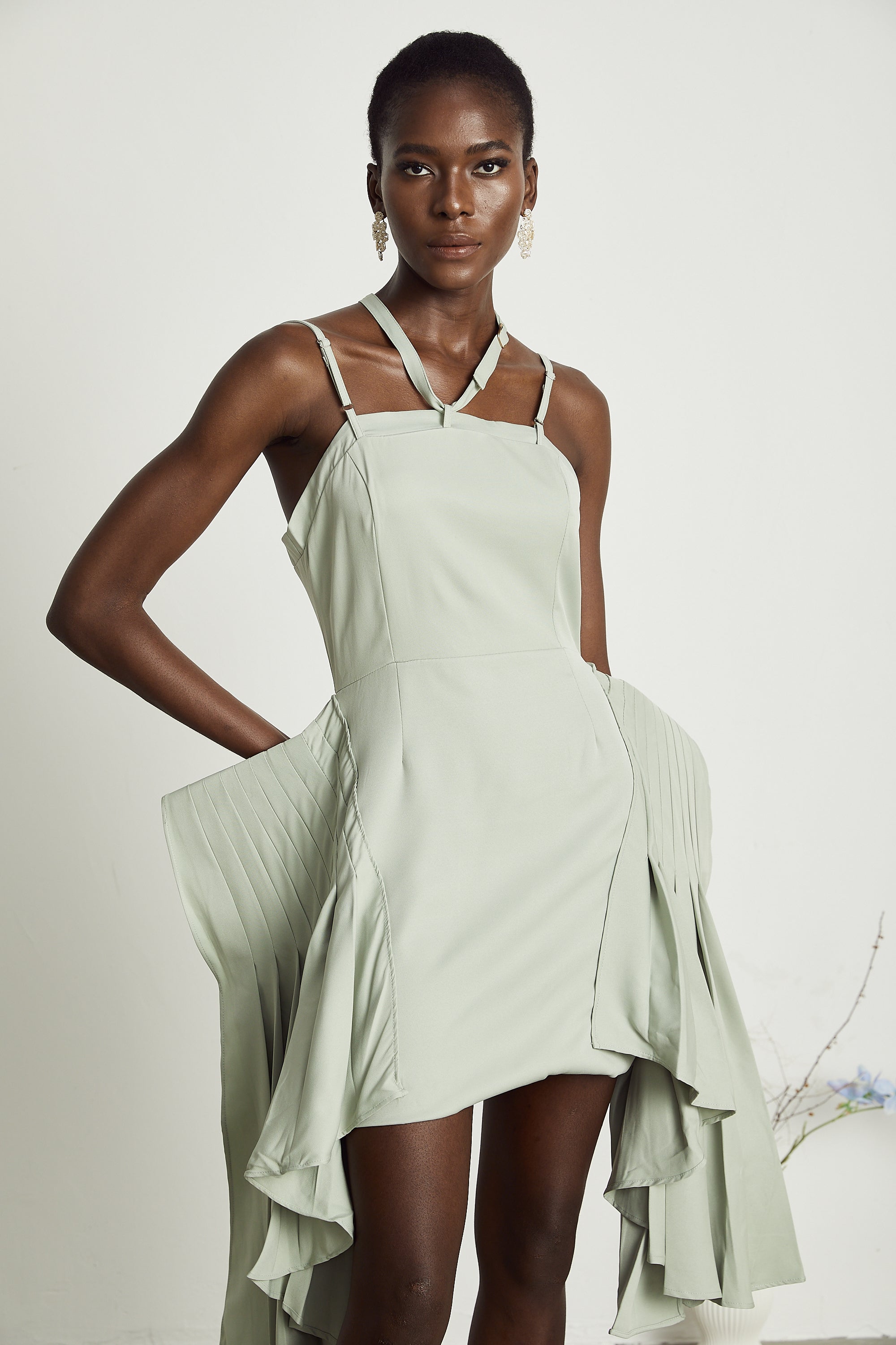 Michel layered-hemline mini dress (US Only)