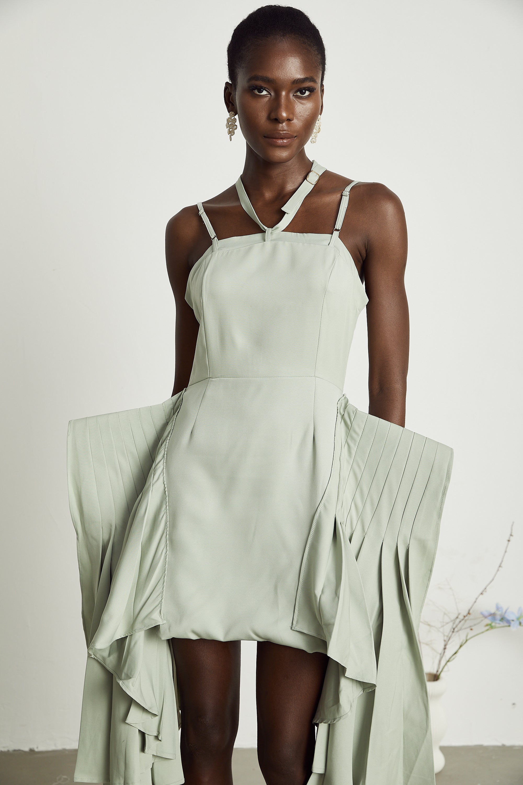 Michel layered-hemline mini dress (US Only)