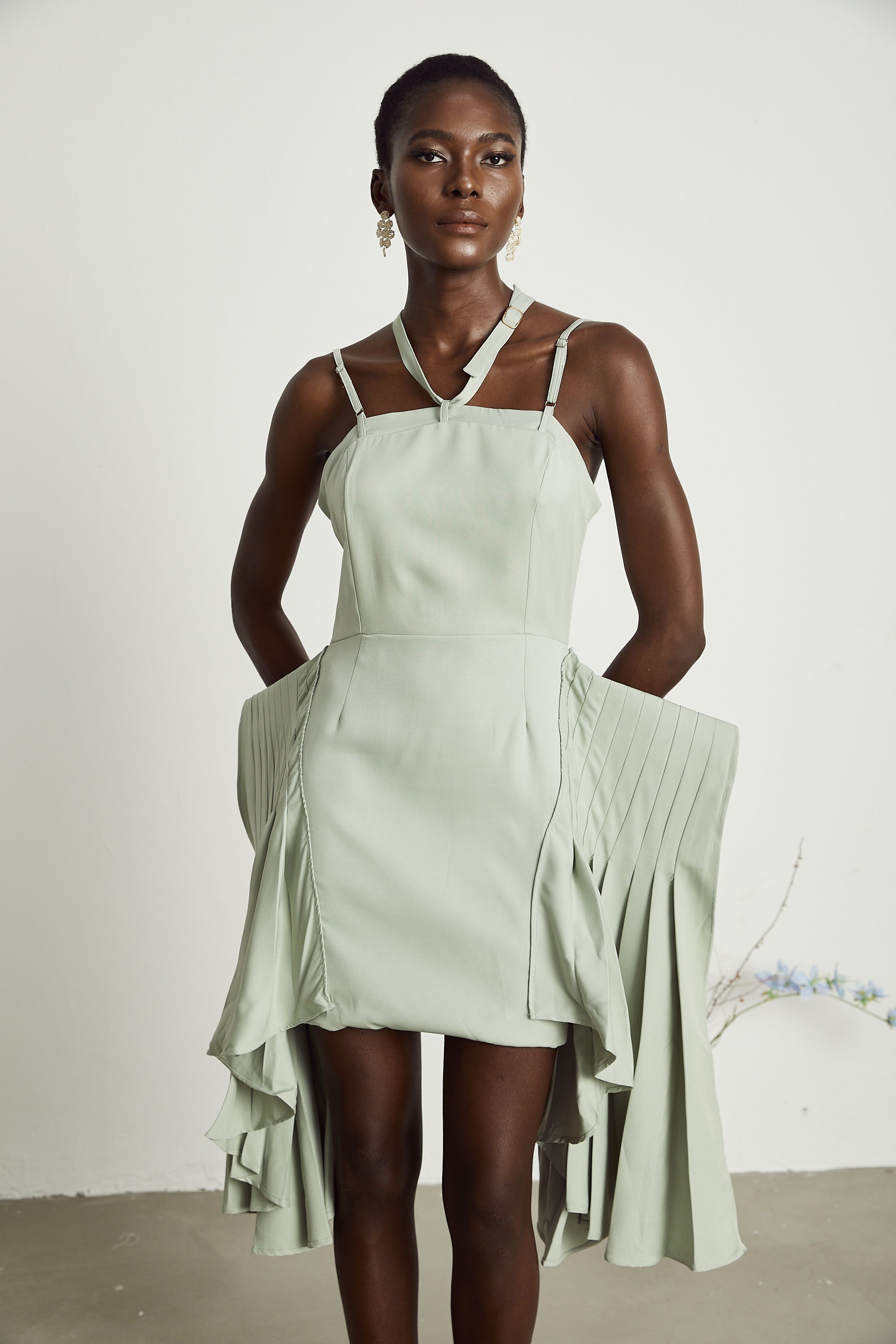 Michel layered-hemline mini dress (US Only)