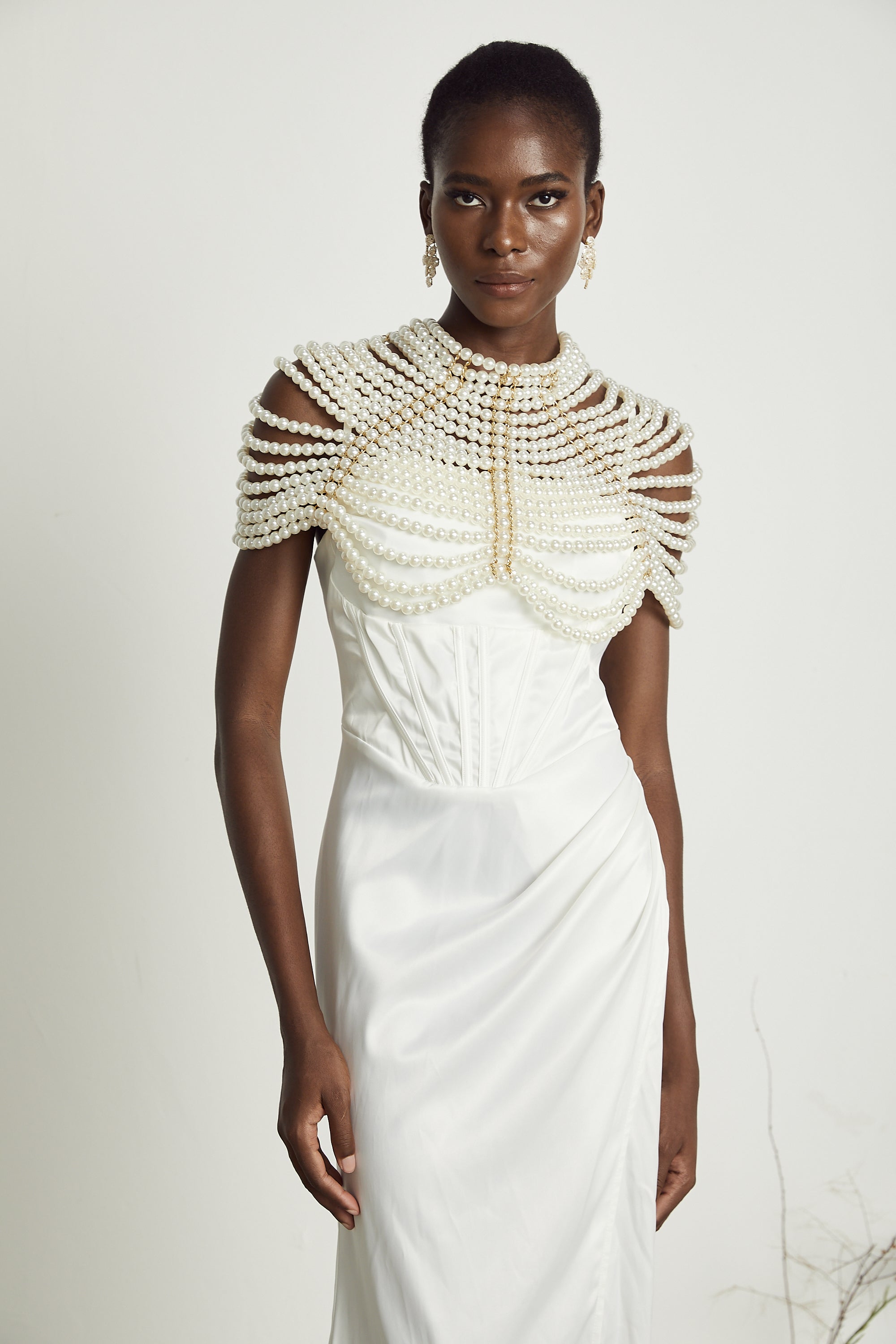 Pauline faux-pearl shawl (US Only)