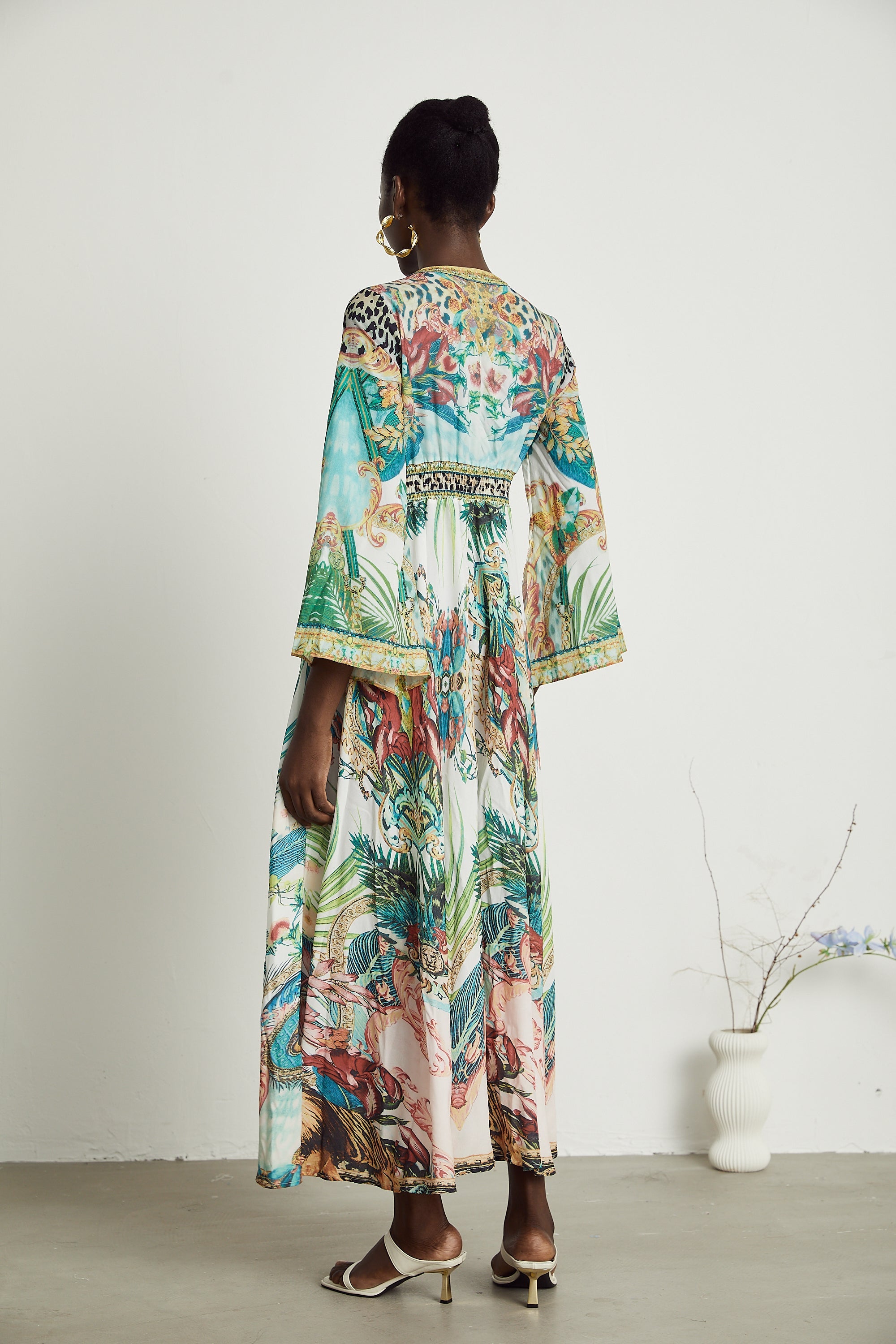 Cassandra graphic-print maxi dress (US Only)