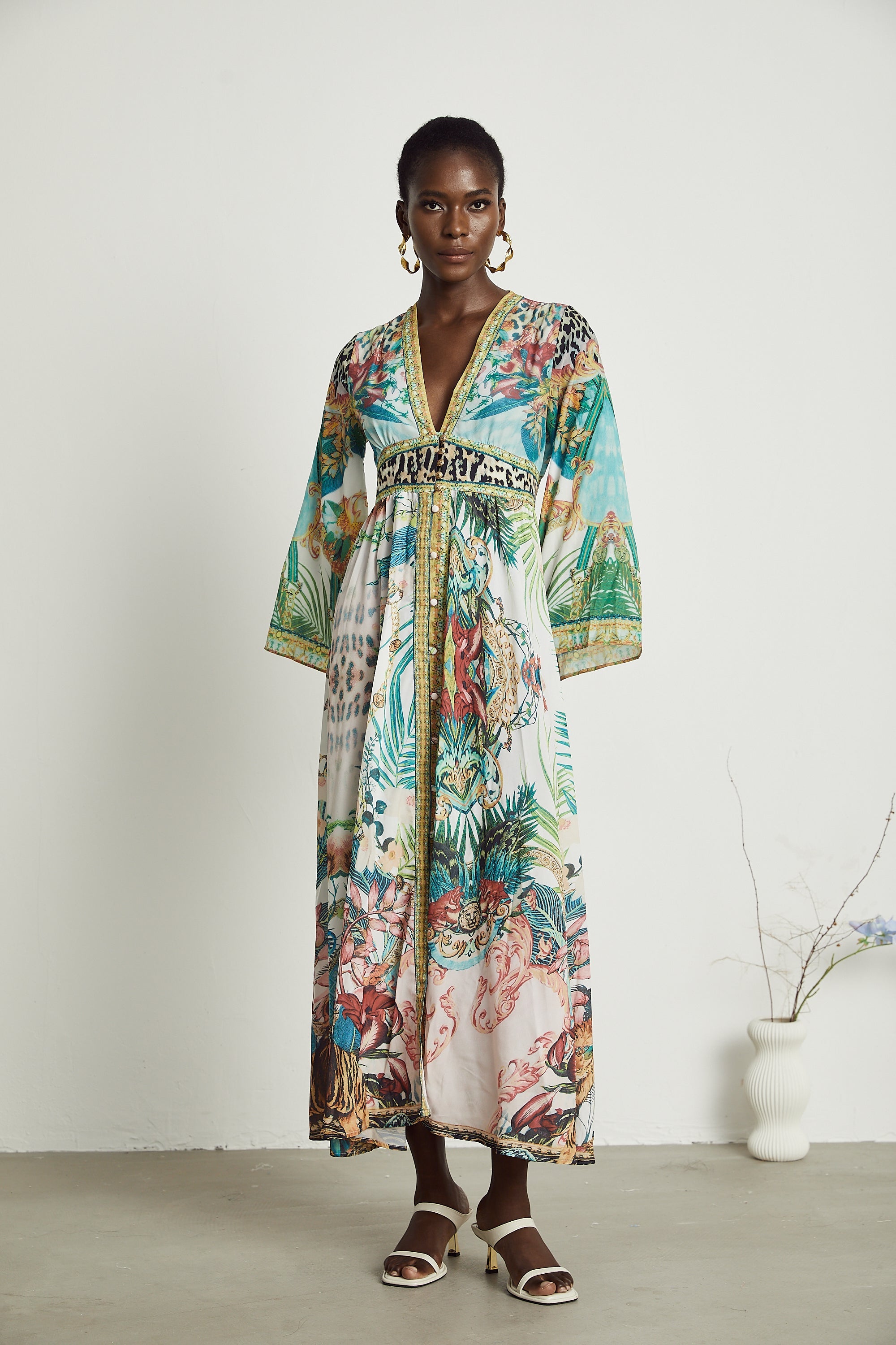 Cassandra graphic-print maxi dress (Final Sale-US Only)