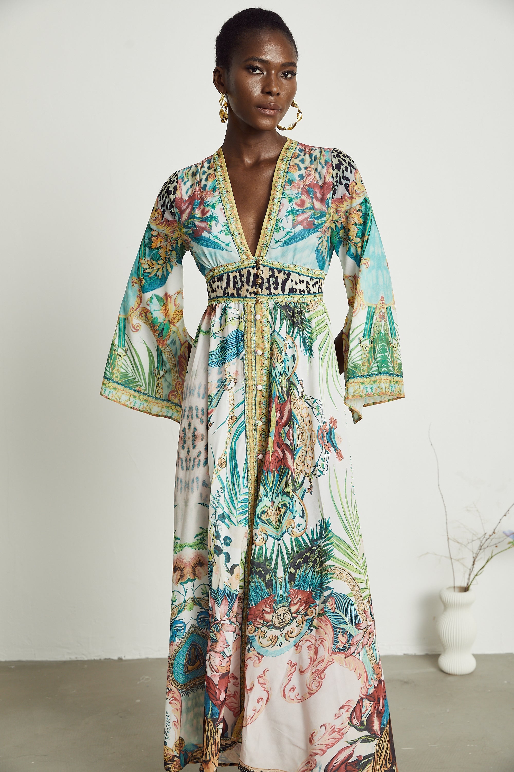 Cassandra graphic-print maxi dress (Final Sale-US Only)