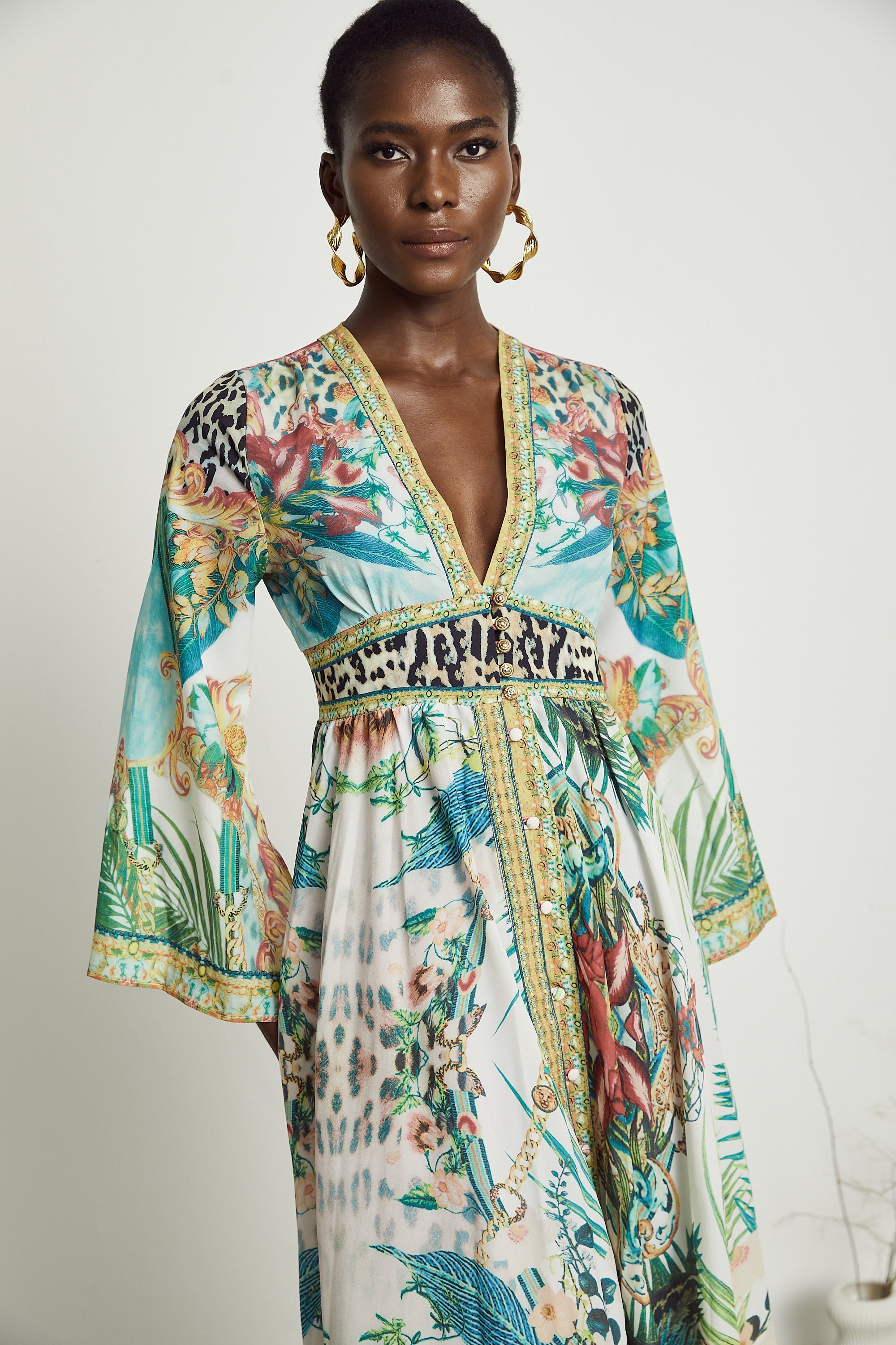 Cassandra graphic-print maxi dress (US Only)