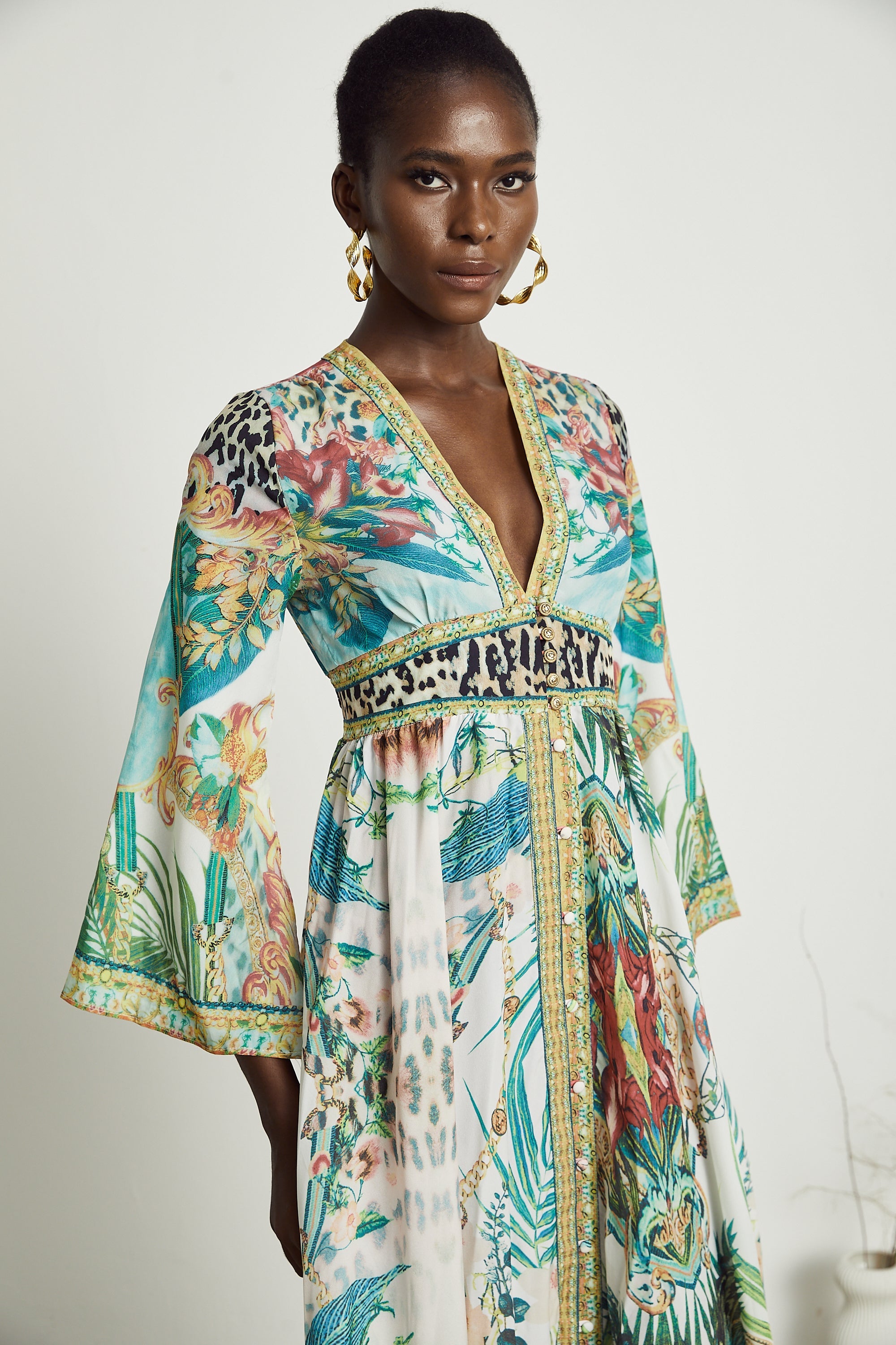 Cassandra graphic-print maxi dress (US Only)