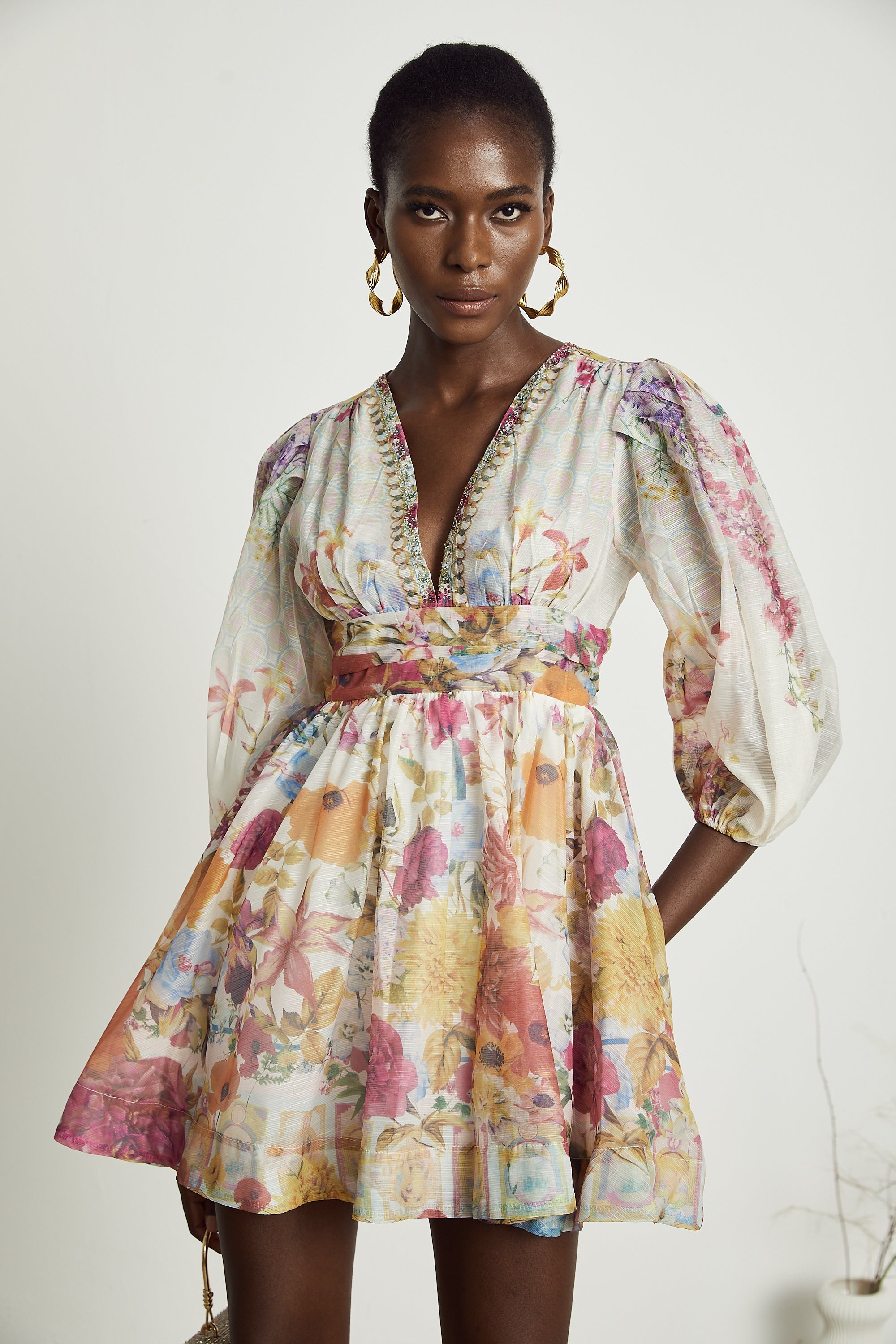 Axelle floral-print mini dress (Final Sale-US Only)