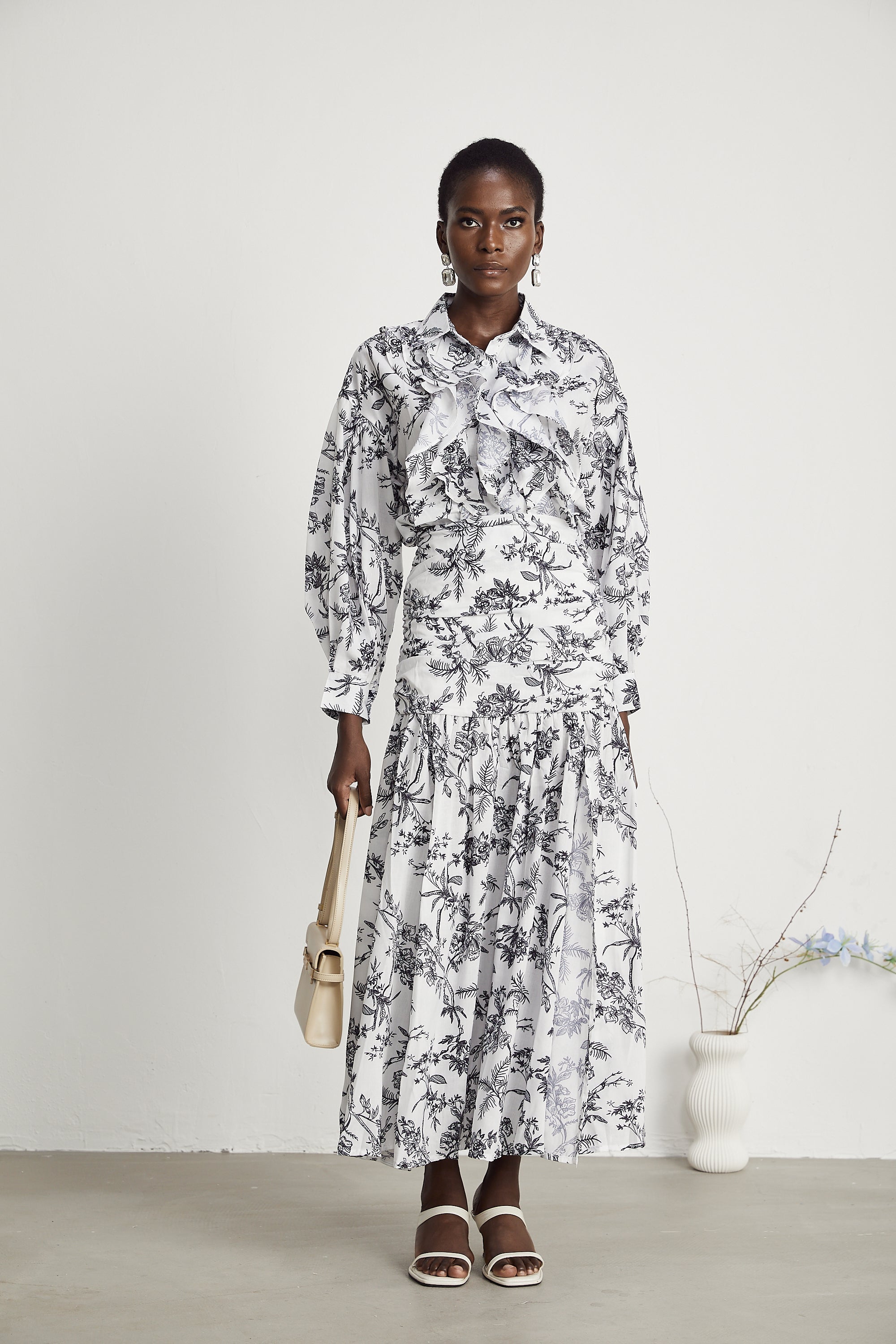 Kelly graphic-print shirt & skirt matching set (US Only)