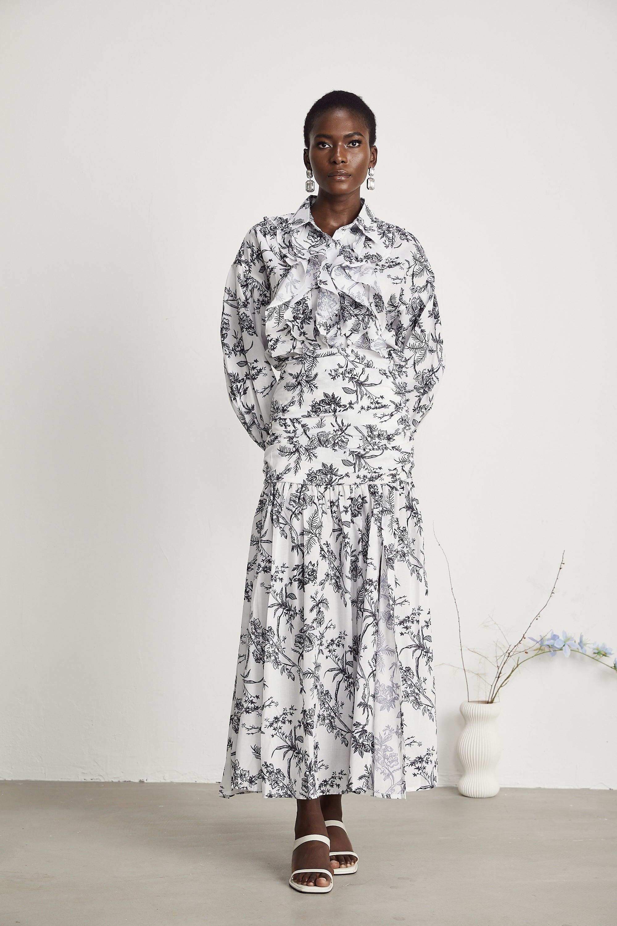 Kelly graphic-print shirt & skirt matching set (US Only)