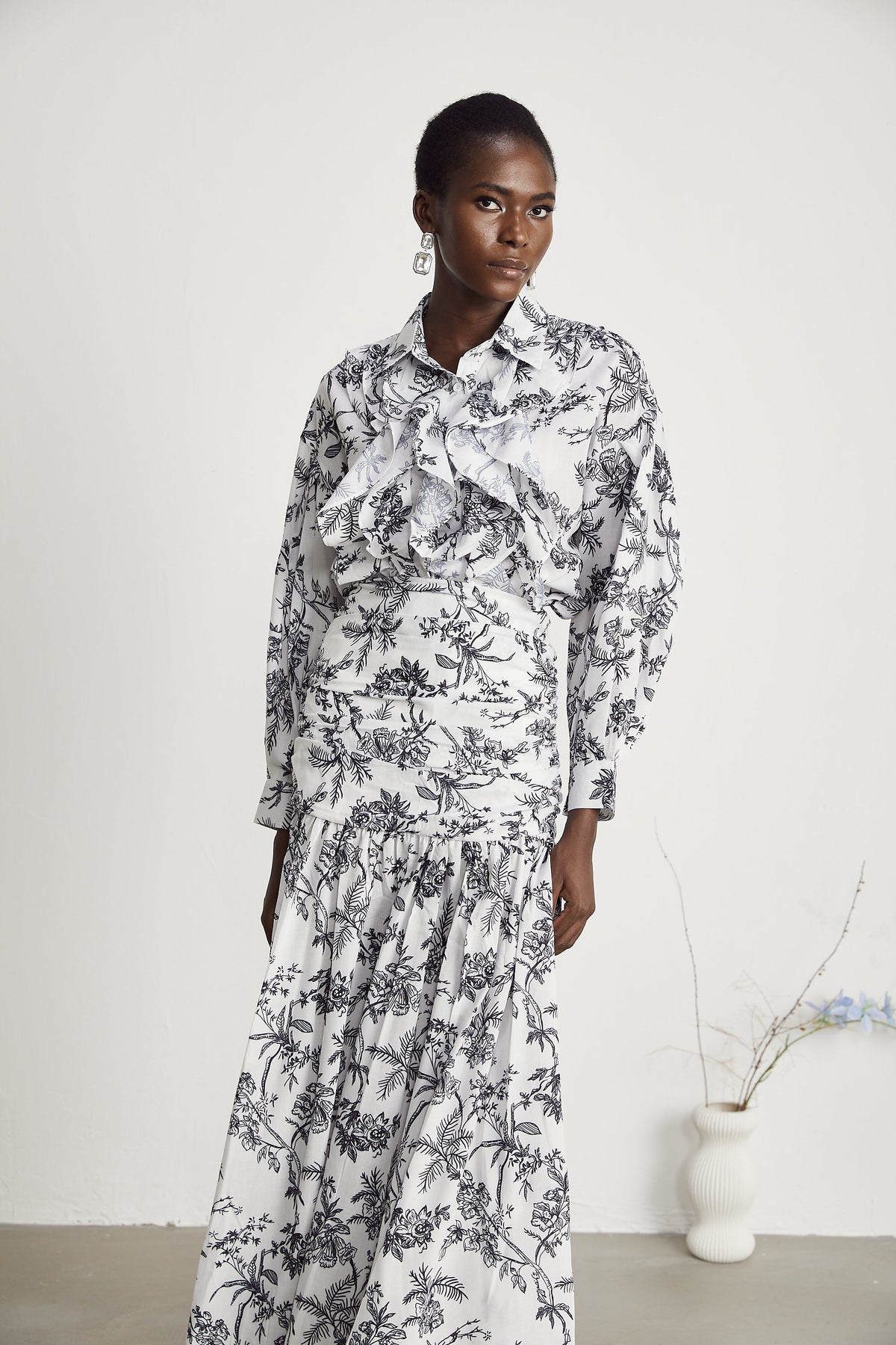 Kelly graphic-print shirt & skirt matching set (Final Sale-US Only)