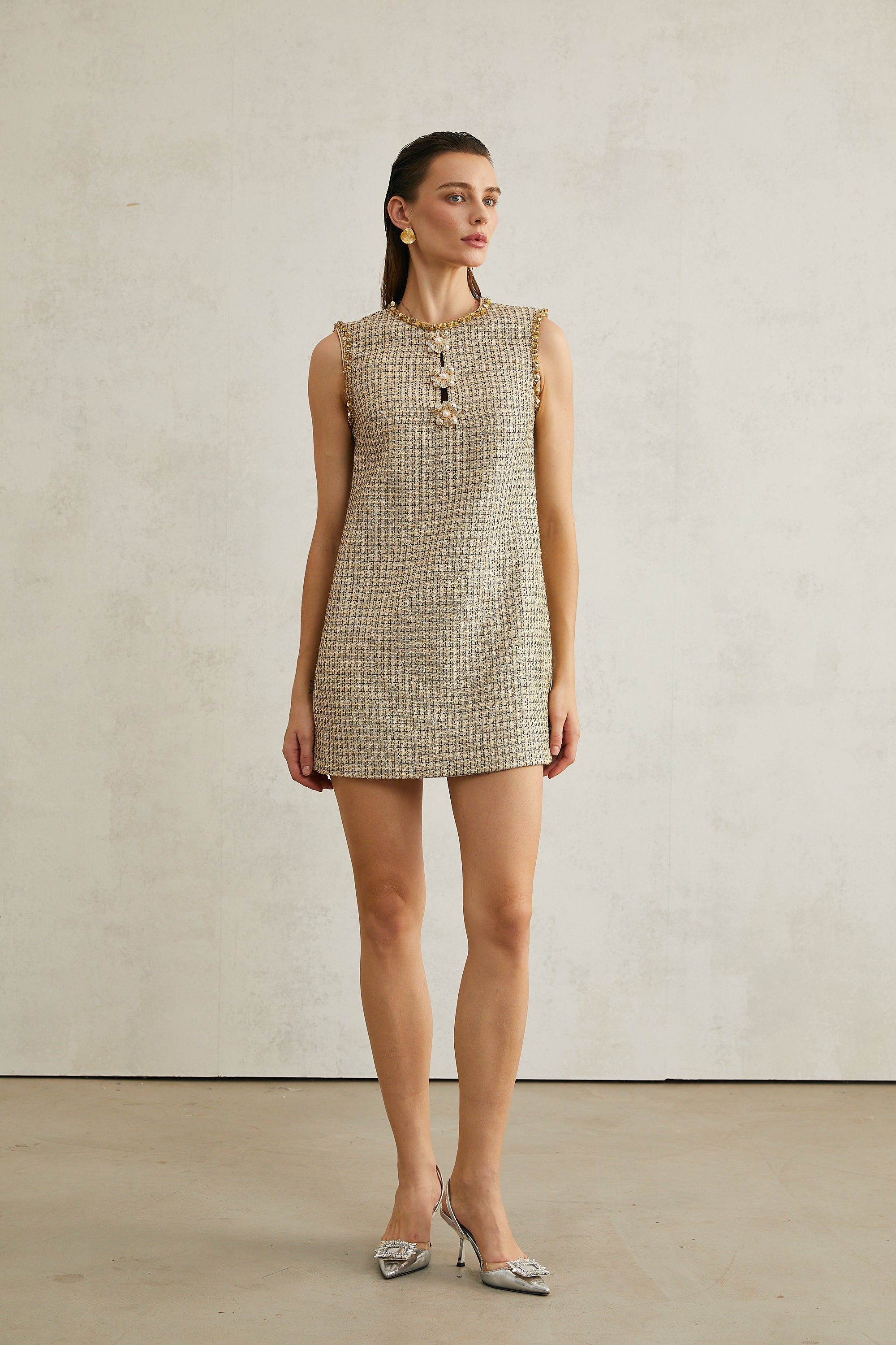 Éléonore tweed sleeveless mini dress (Final Sale-US Only)