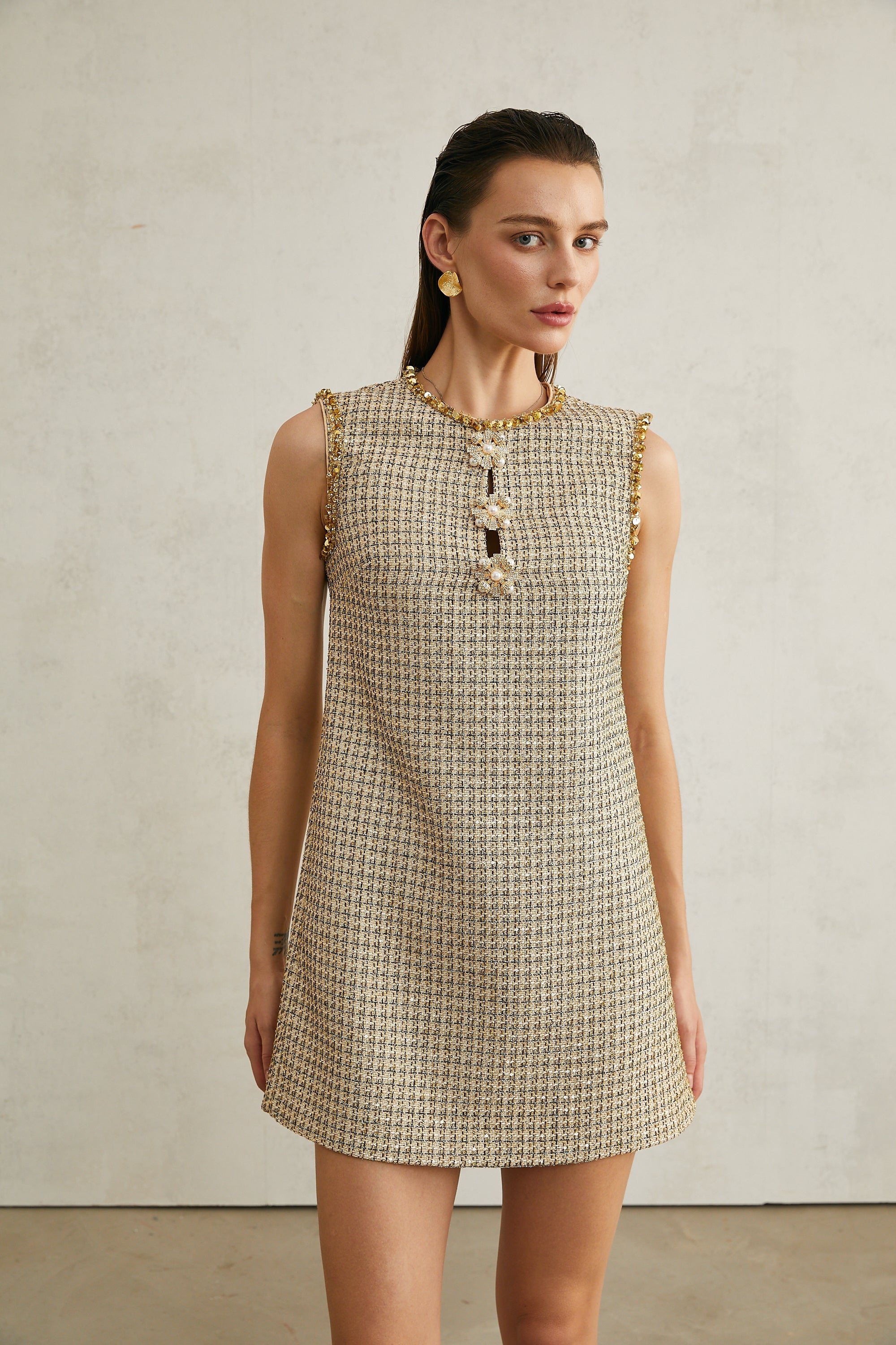 Éléonore tweed sleeveless mini dress (Final Sale-US Only)