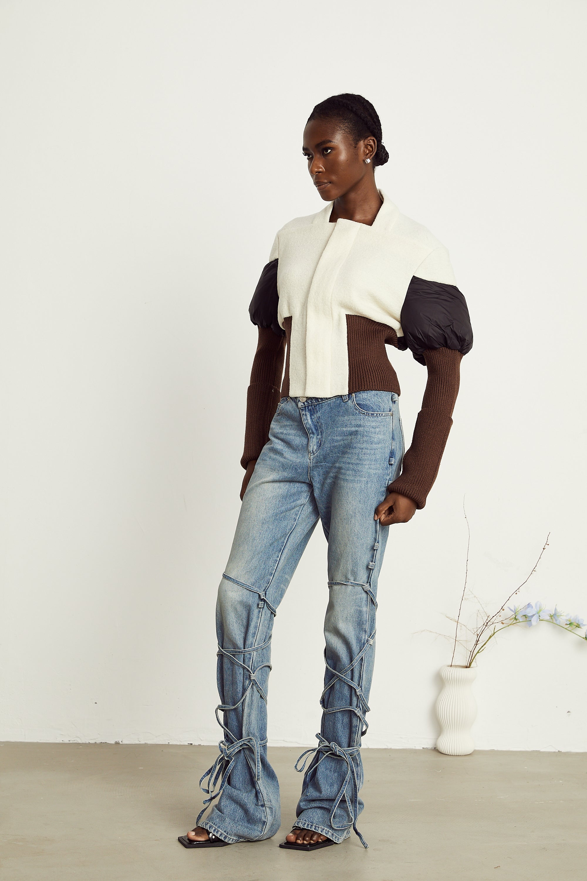 Ghislaine cropped panelled jacket (Final Sale)