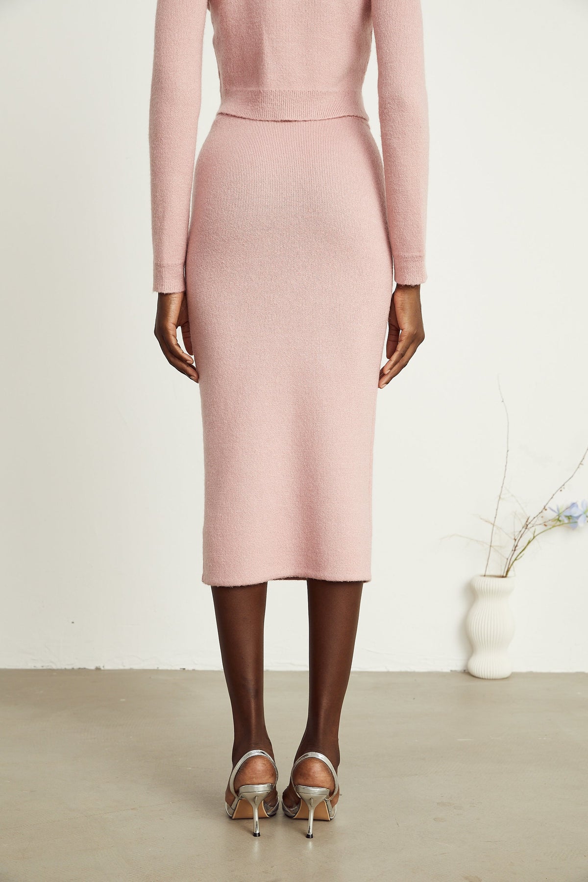 Renée pink embellished jacket & skirt matching set (Final Sale-US Only)