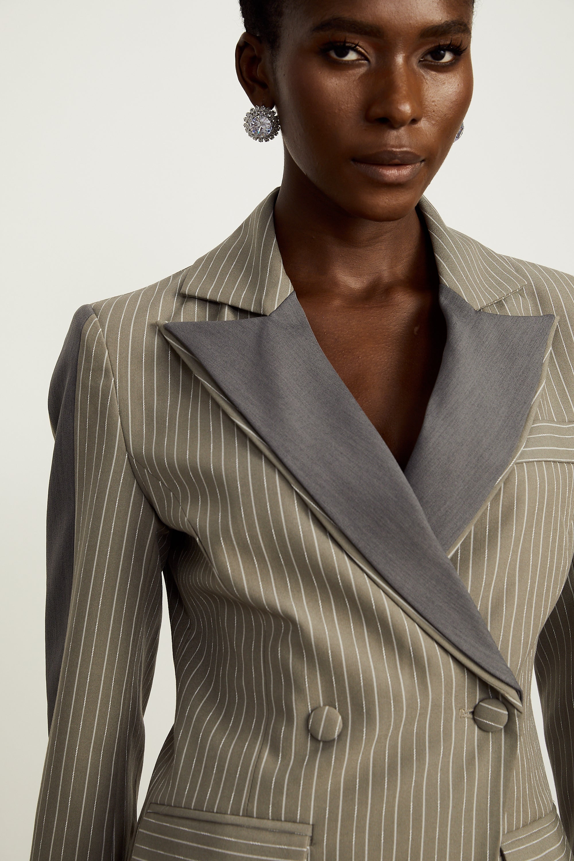 Georgia pinstripe panelled blazer (US Only)