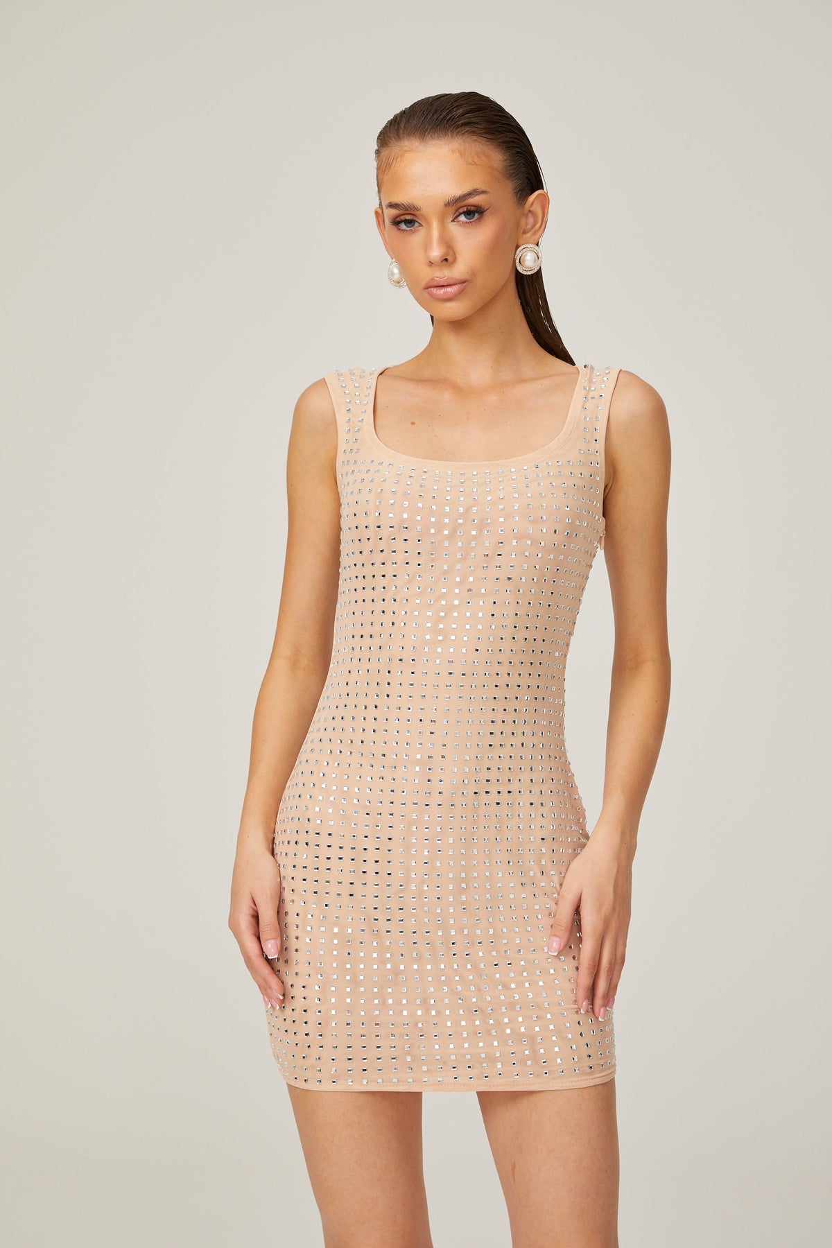 Arantxa crystal-embellished mini dress
