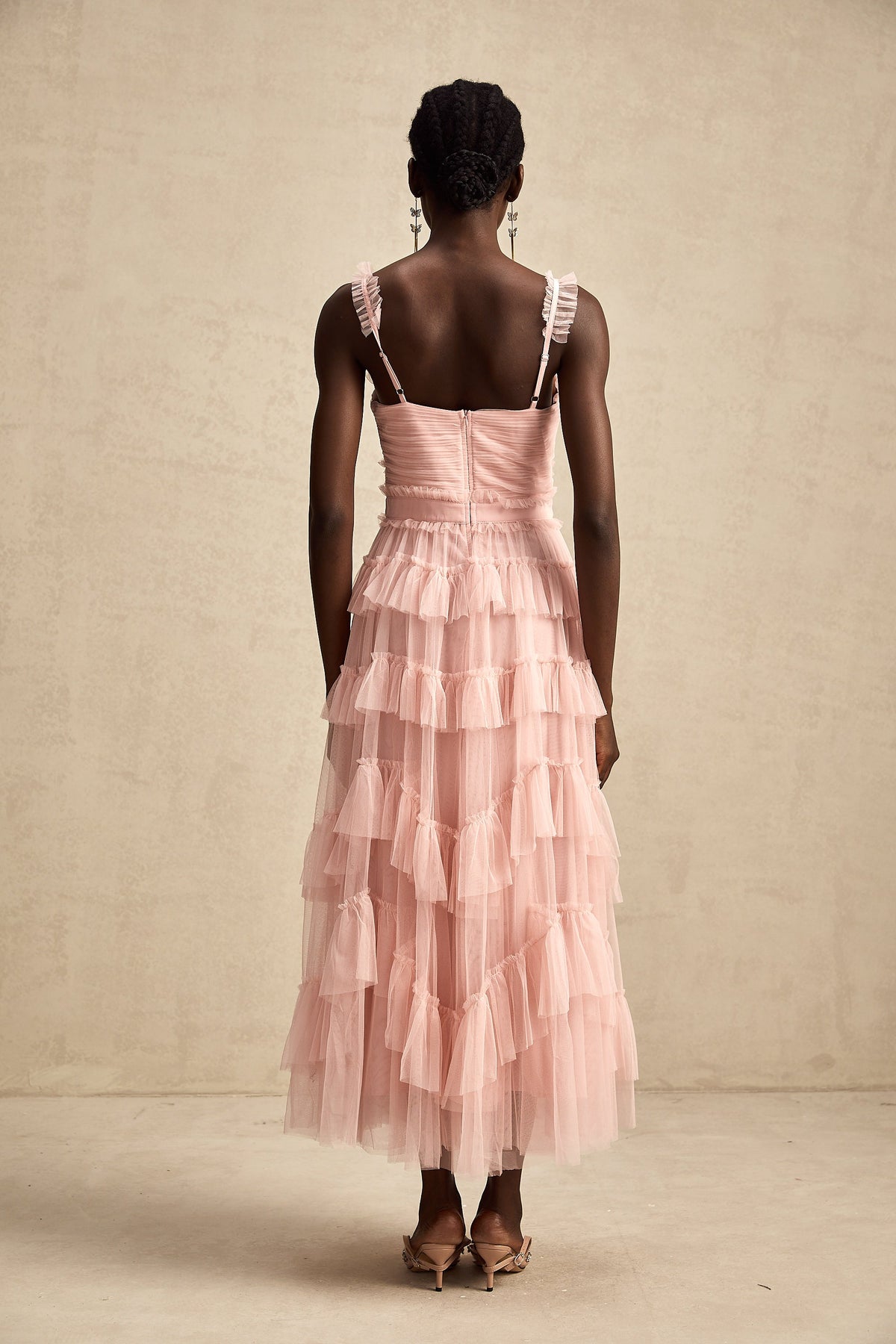 Elvire layered ruffled tulle maxi dress (Final Sale-US Only)
