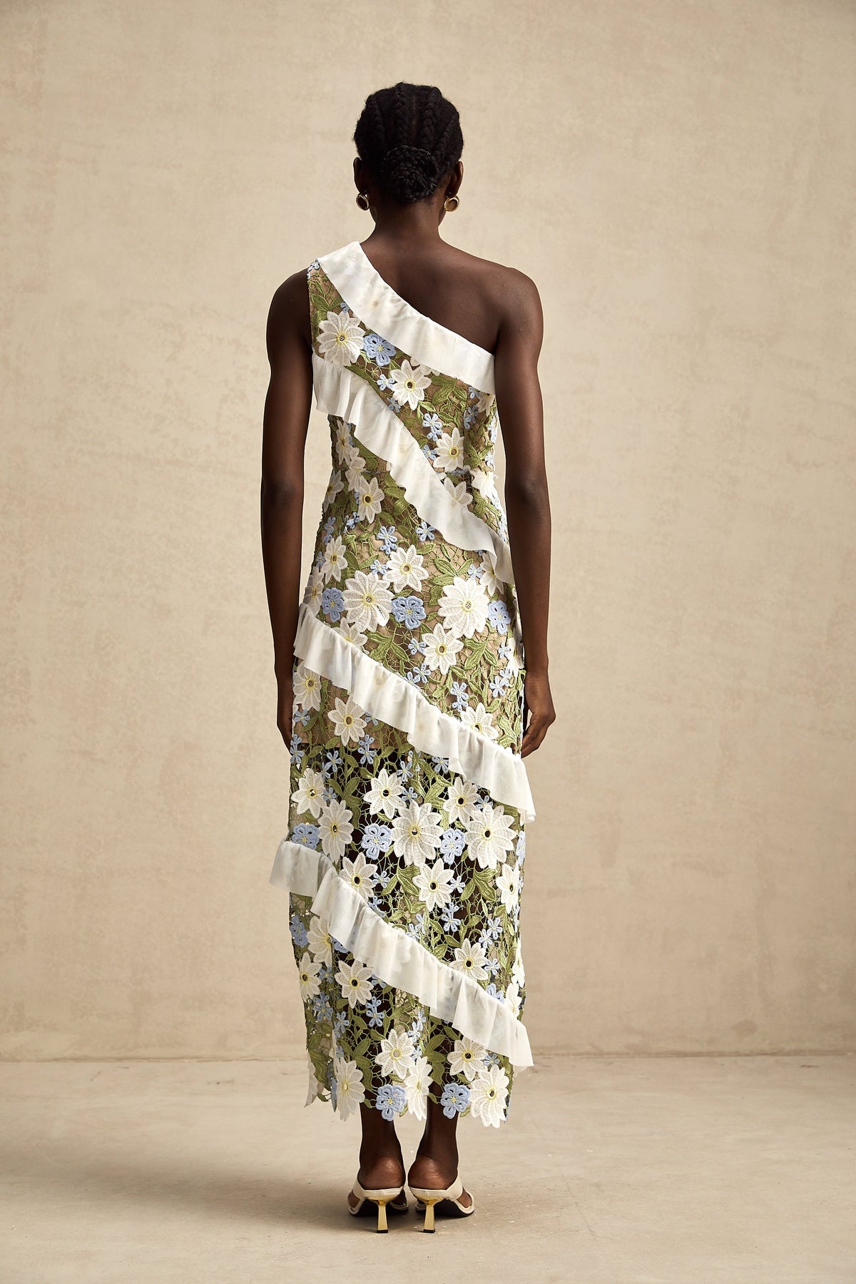 Clémence floral embroidered midi dress (Final Sale)