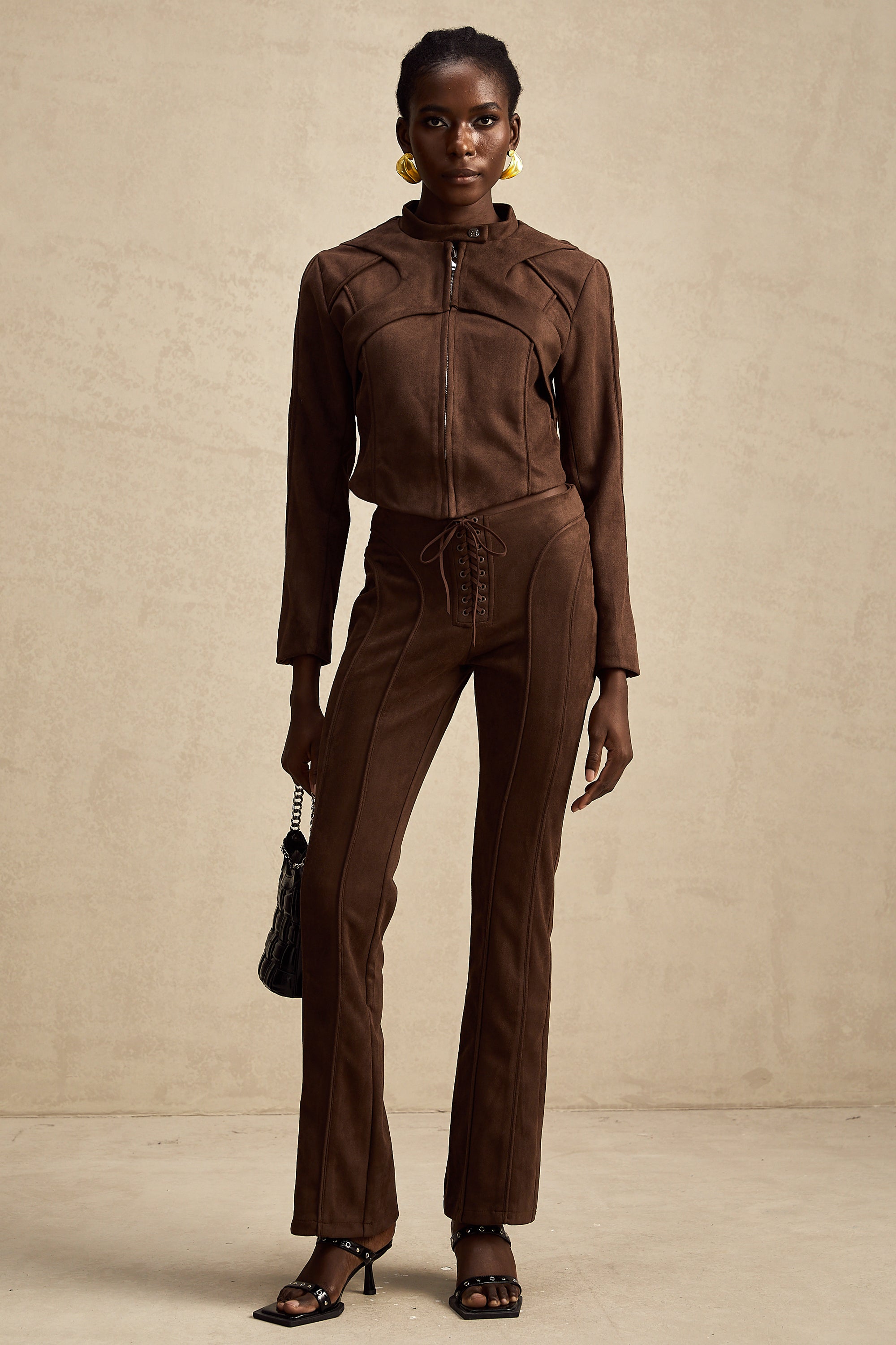 Chloé brown suede jacket