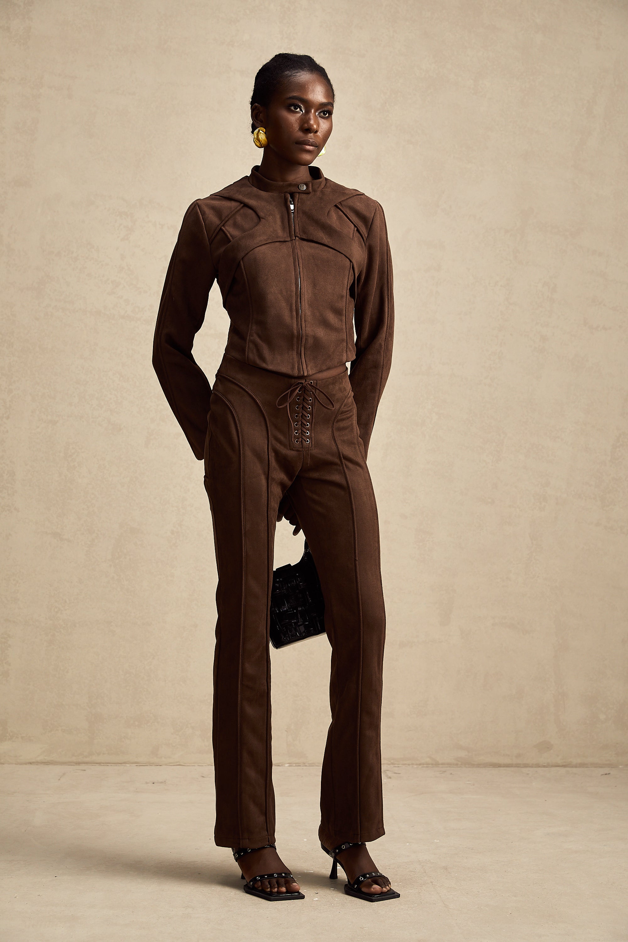 Chloé brown suede jacket