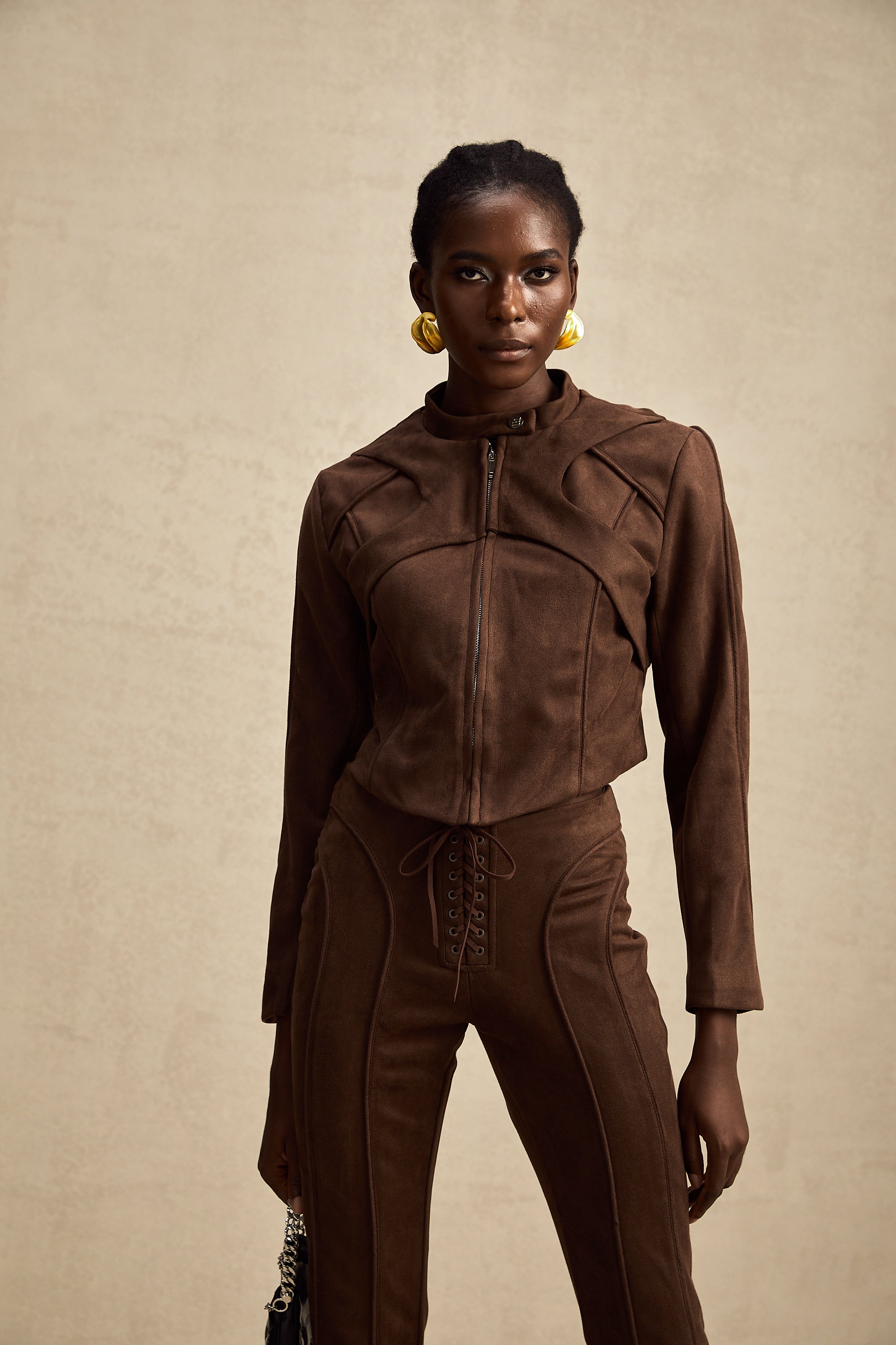 Chloé brown suede jacket