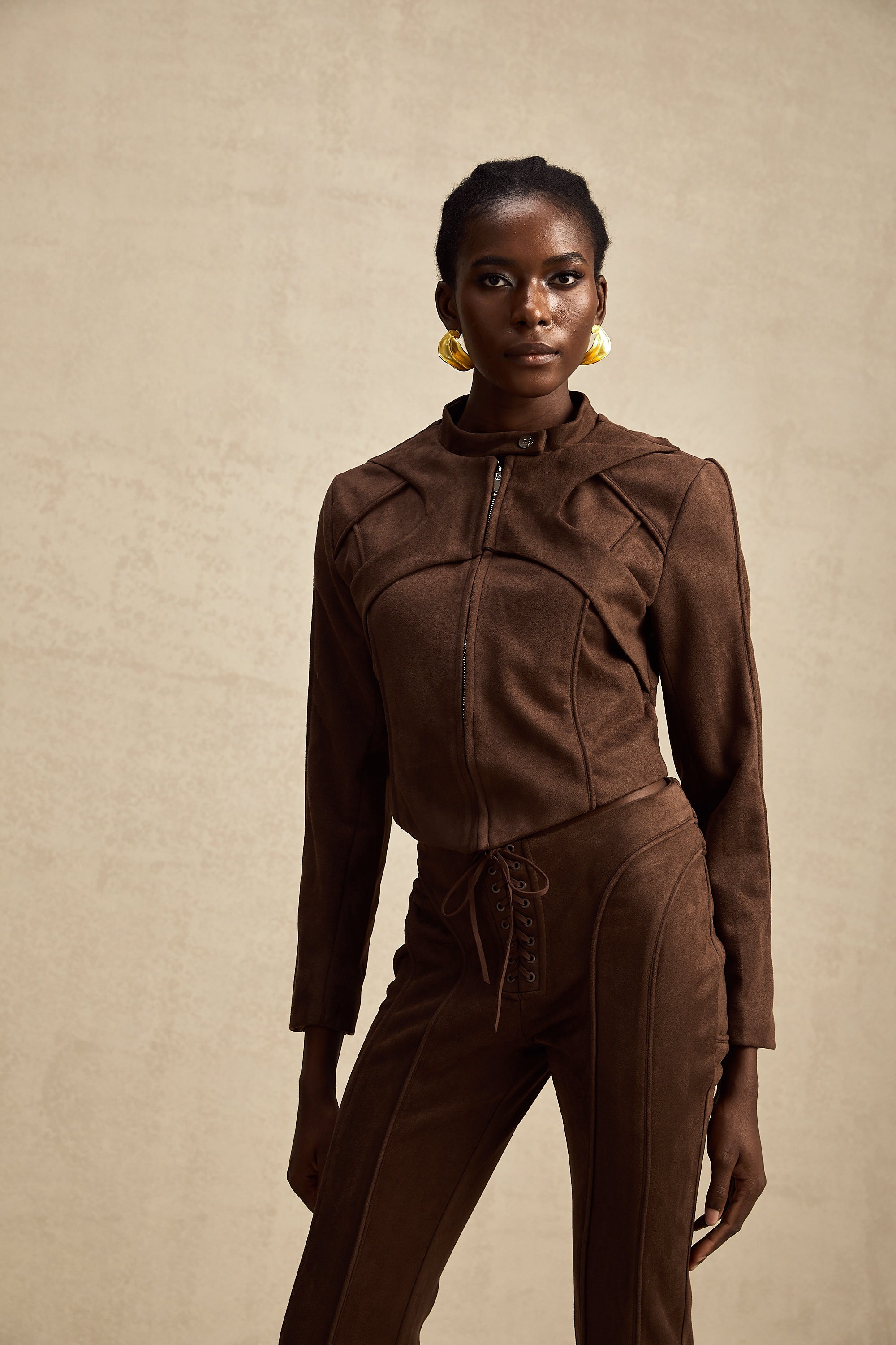 Chloé brown suede jacket