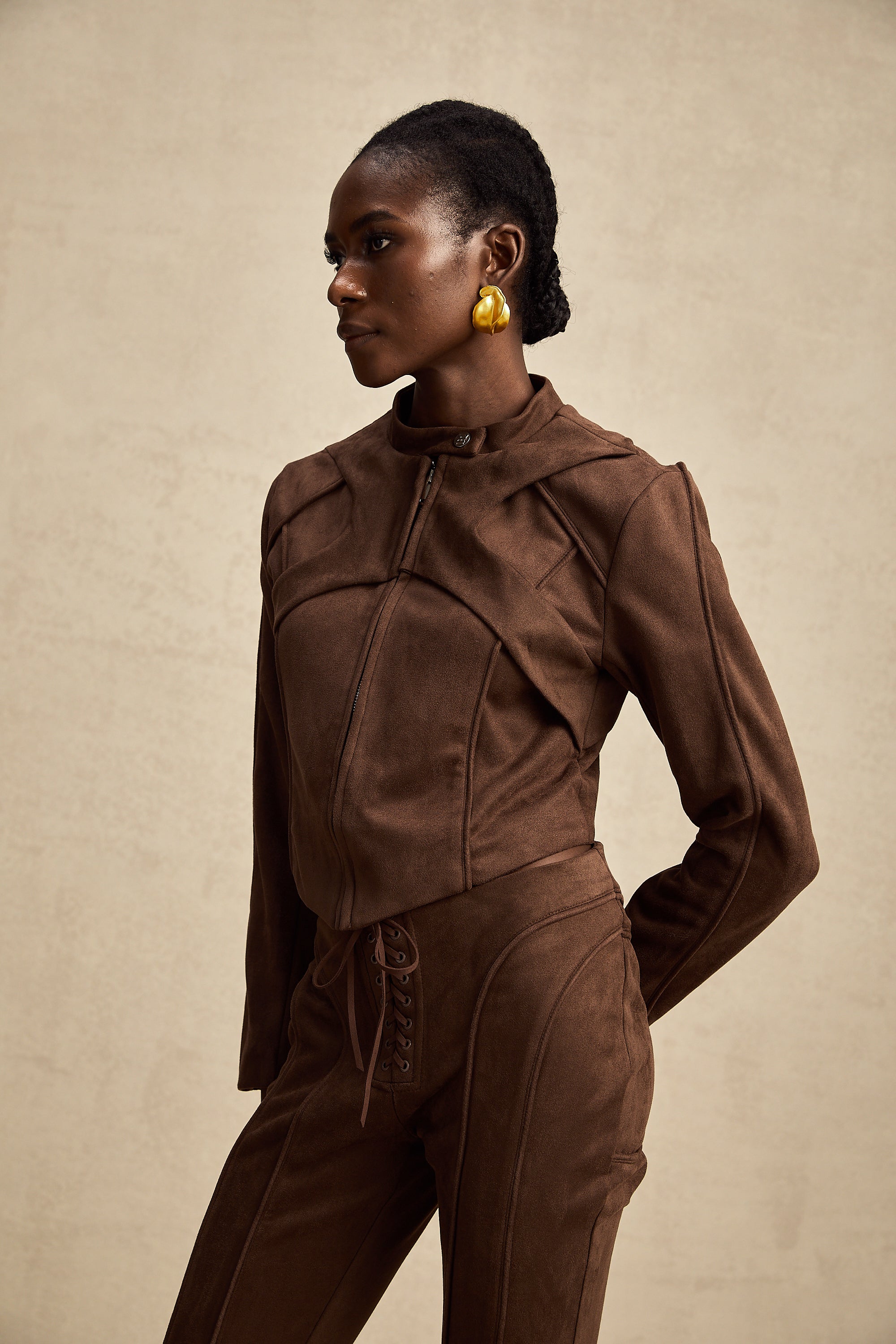 Chloé brown suede jacket