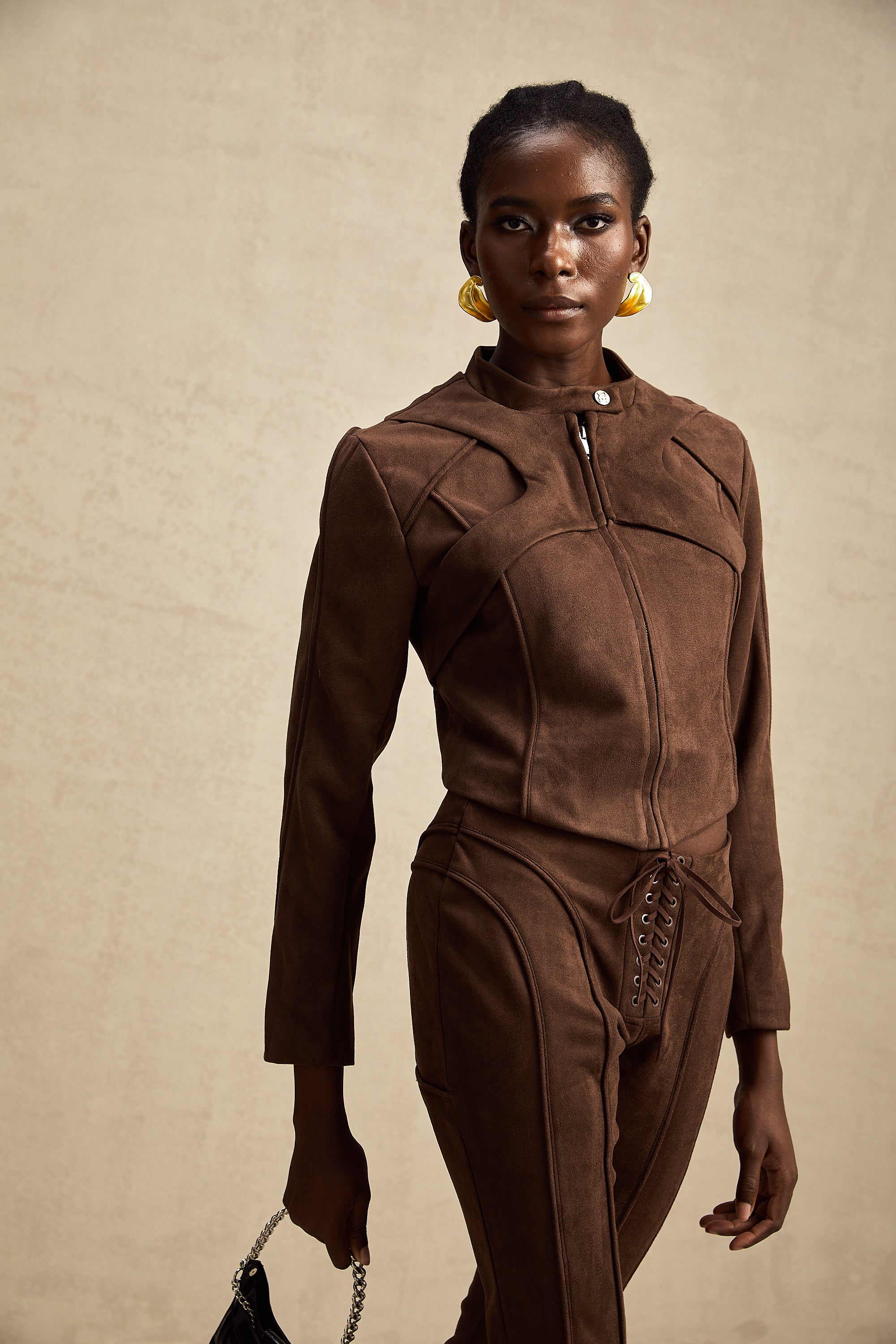 Chloé brown suede jacket