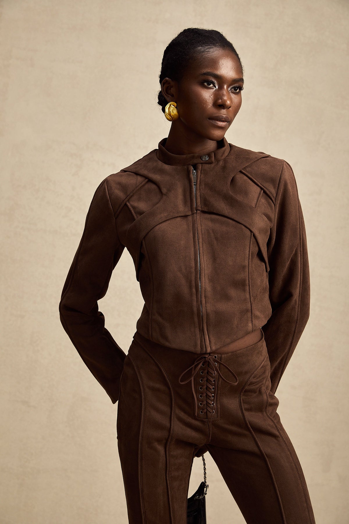 Chloé brown suede jacket