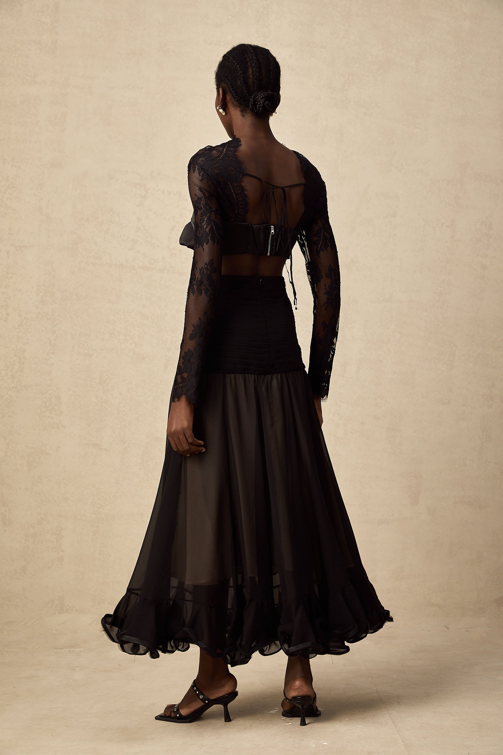 Maïwenn floral-lace panelled maxi dress (Final Sale-US Only)