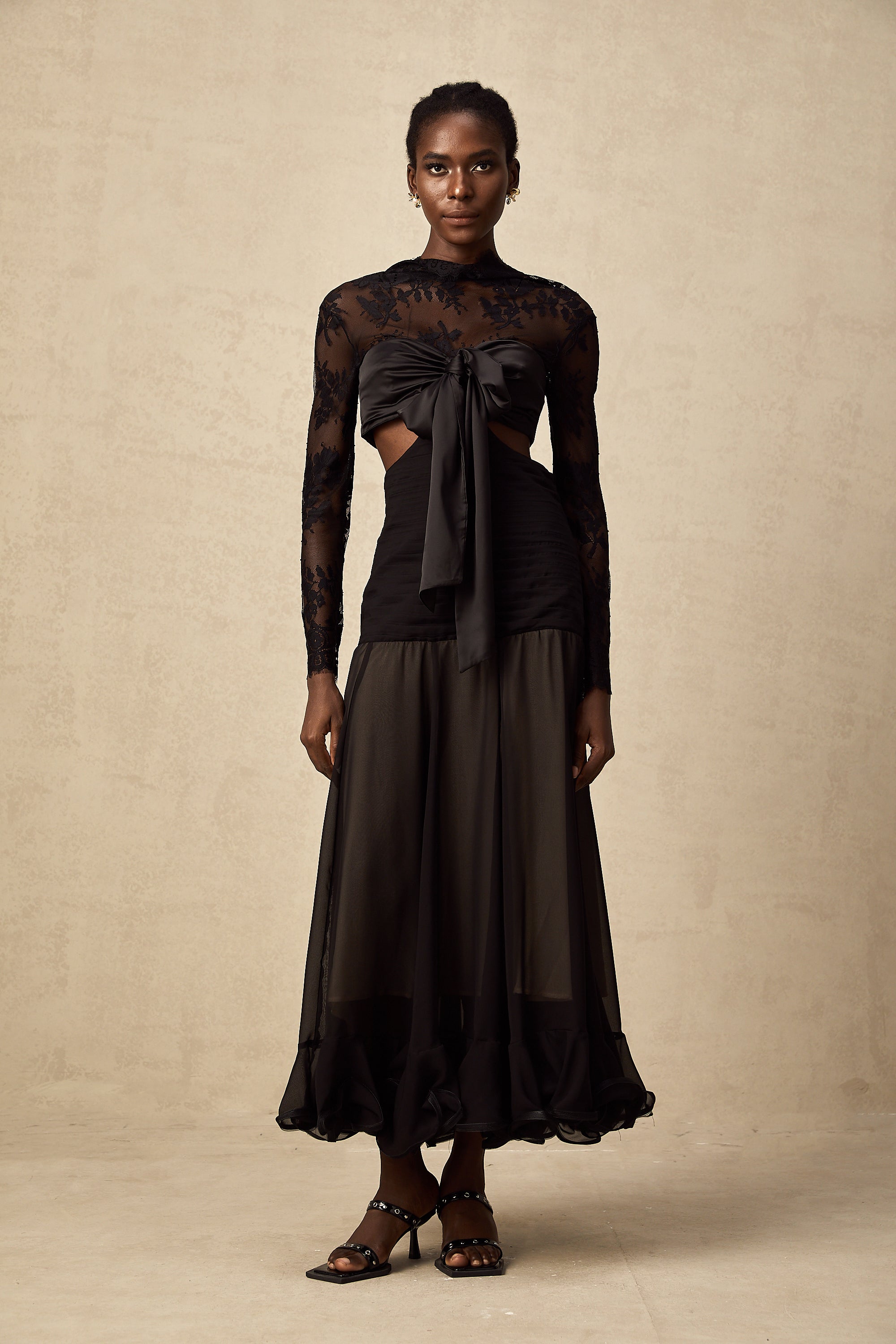 Maïwenn floral-lace panelled maxi dress (Final Sale-US Only)