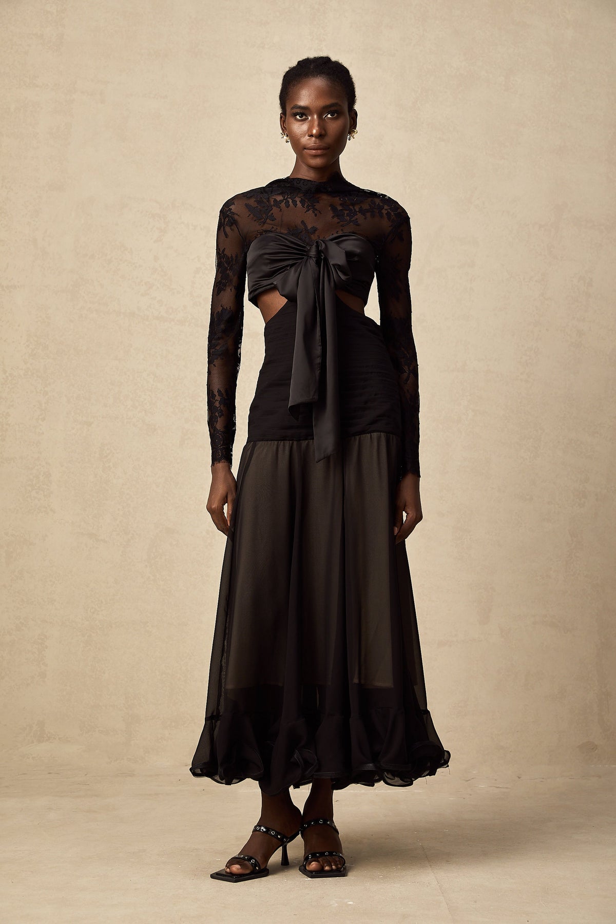 Maïwenn floral-lace panelled maxi dress (Final Sale-US Only)