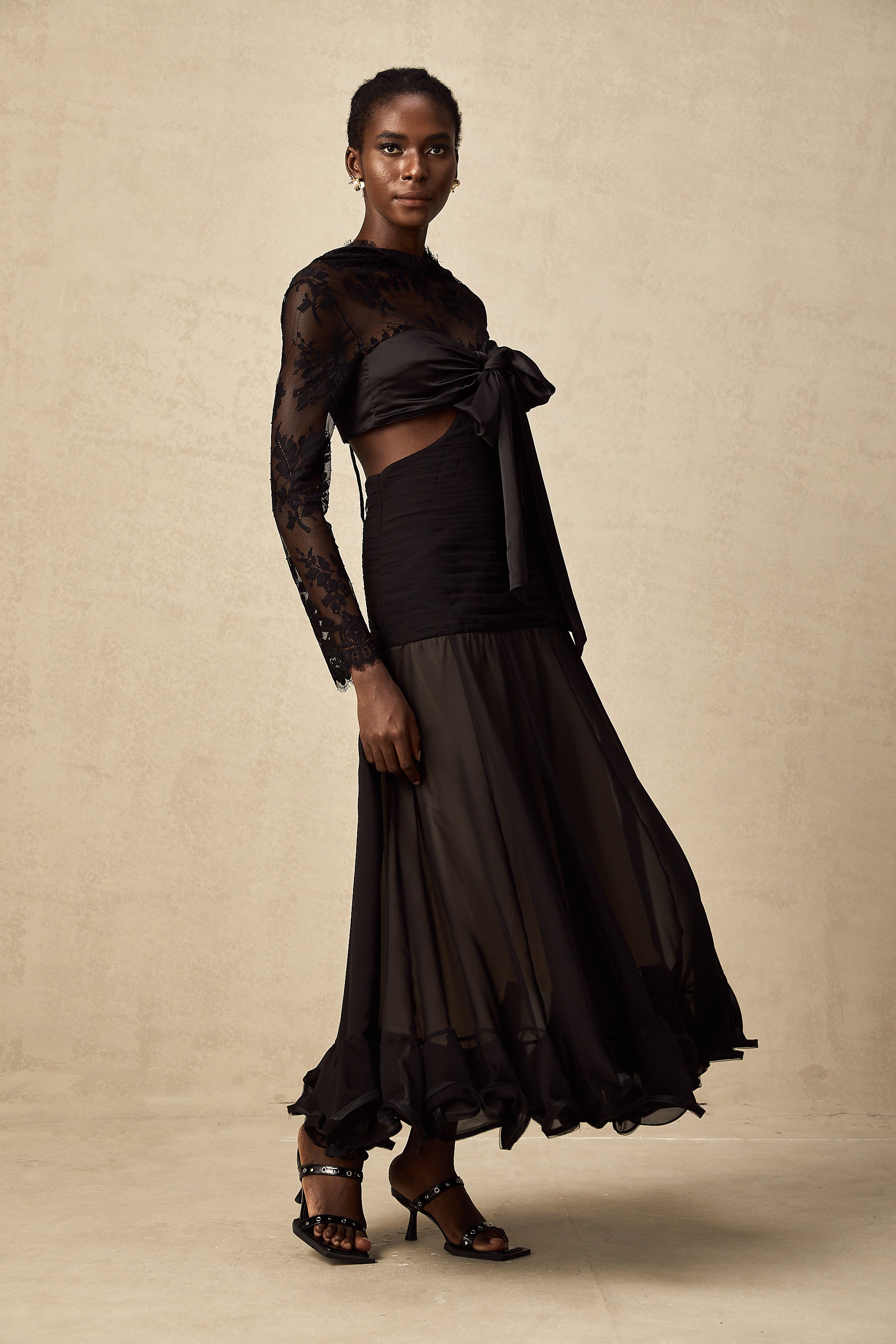 Maïwenn floral-lace panelled maxi dress (Final Sale-US Only)