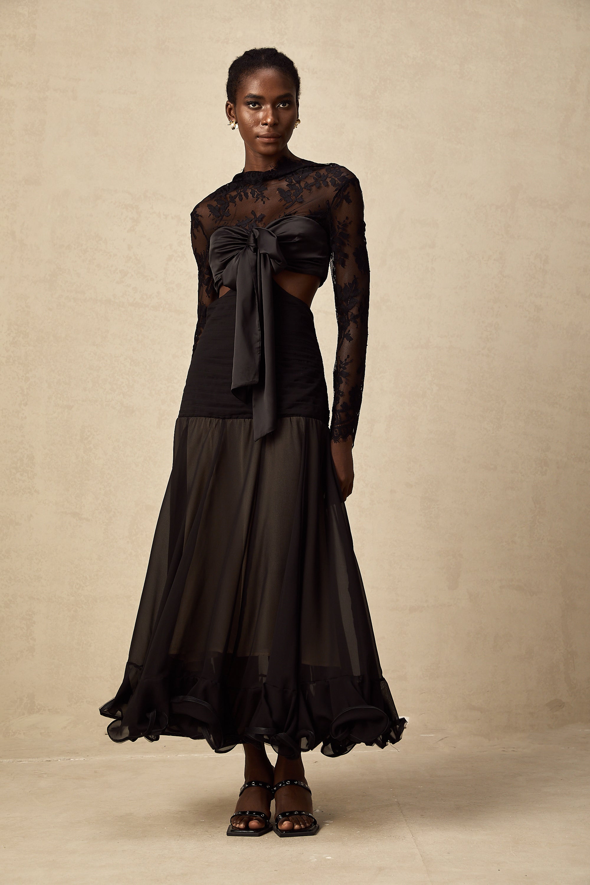 Maïwenn floral-lace panelled maxi dress (Final Sale-US Only)