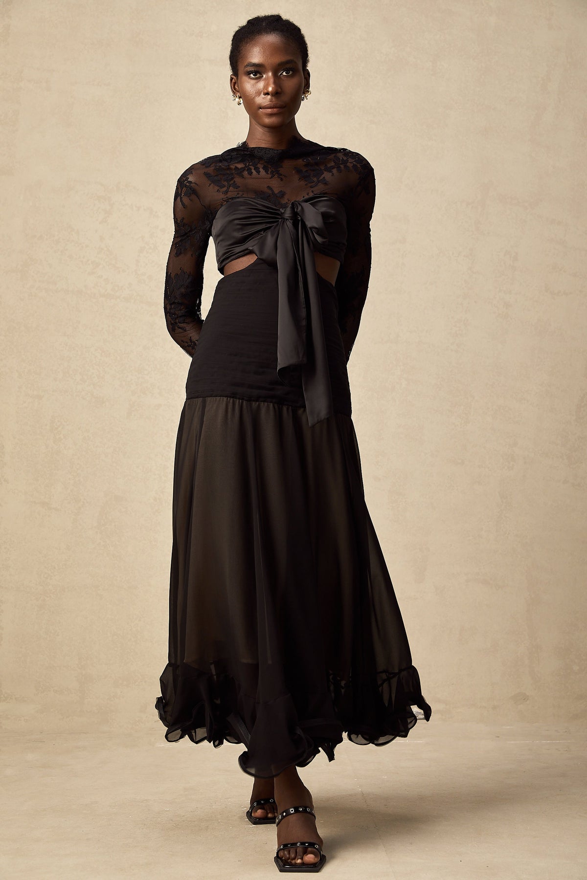 Maïwenn floral-lace panelled maxi dress (Final Sale-US Only)