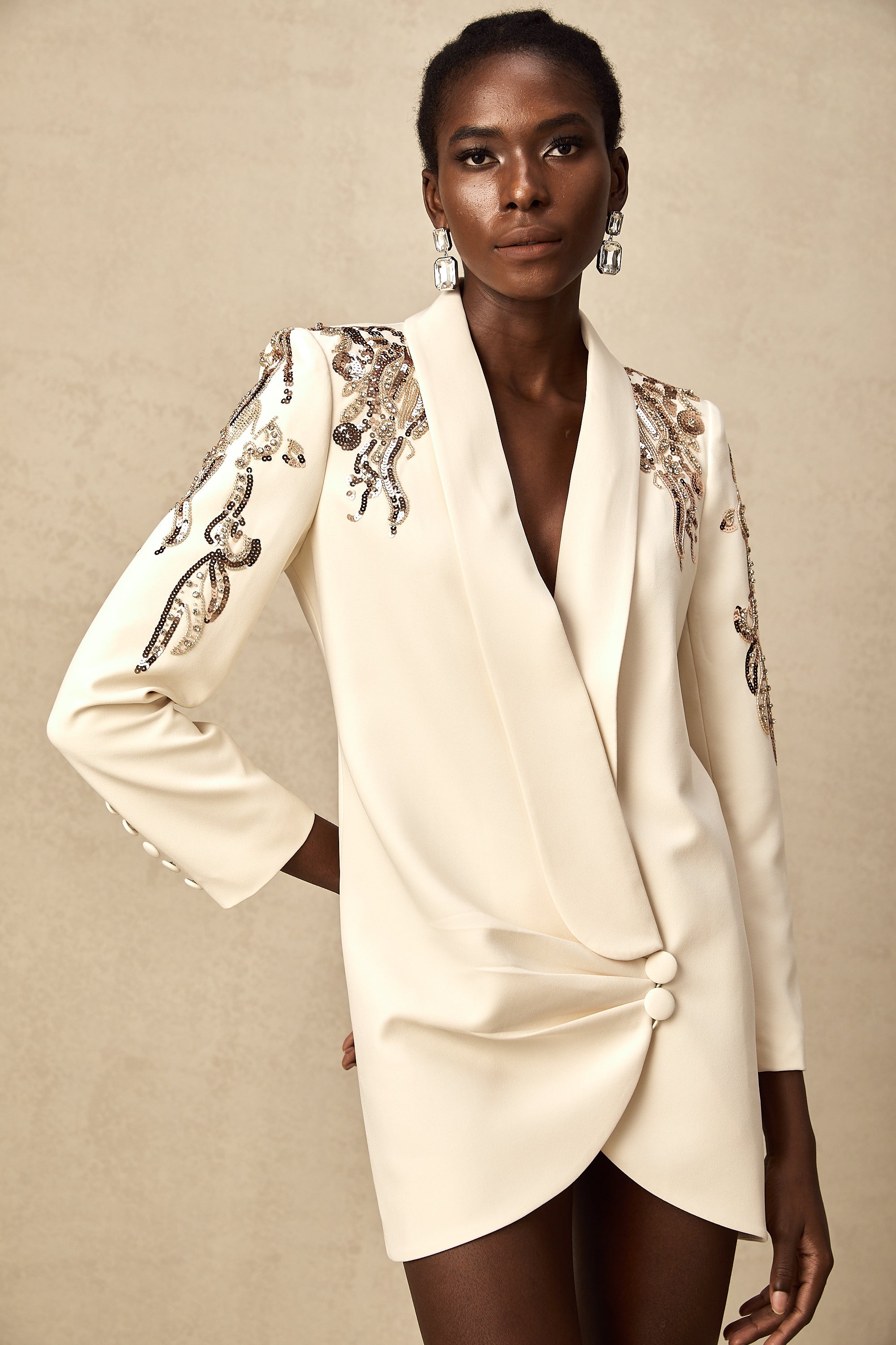 Éléna Embellished Sequined Blazer Dress (Final Sale-US Only)