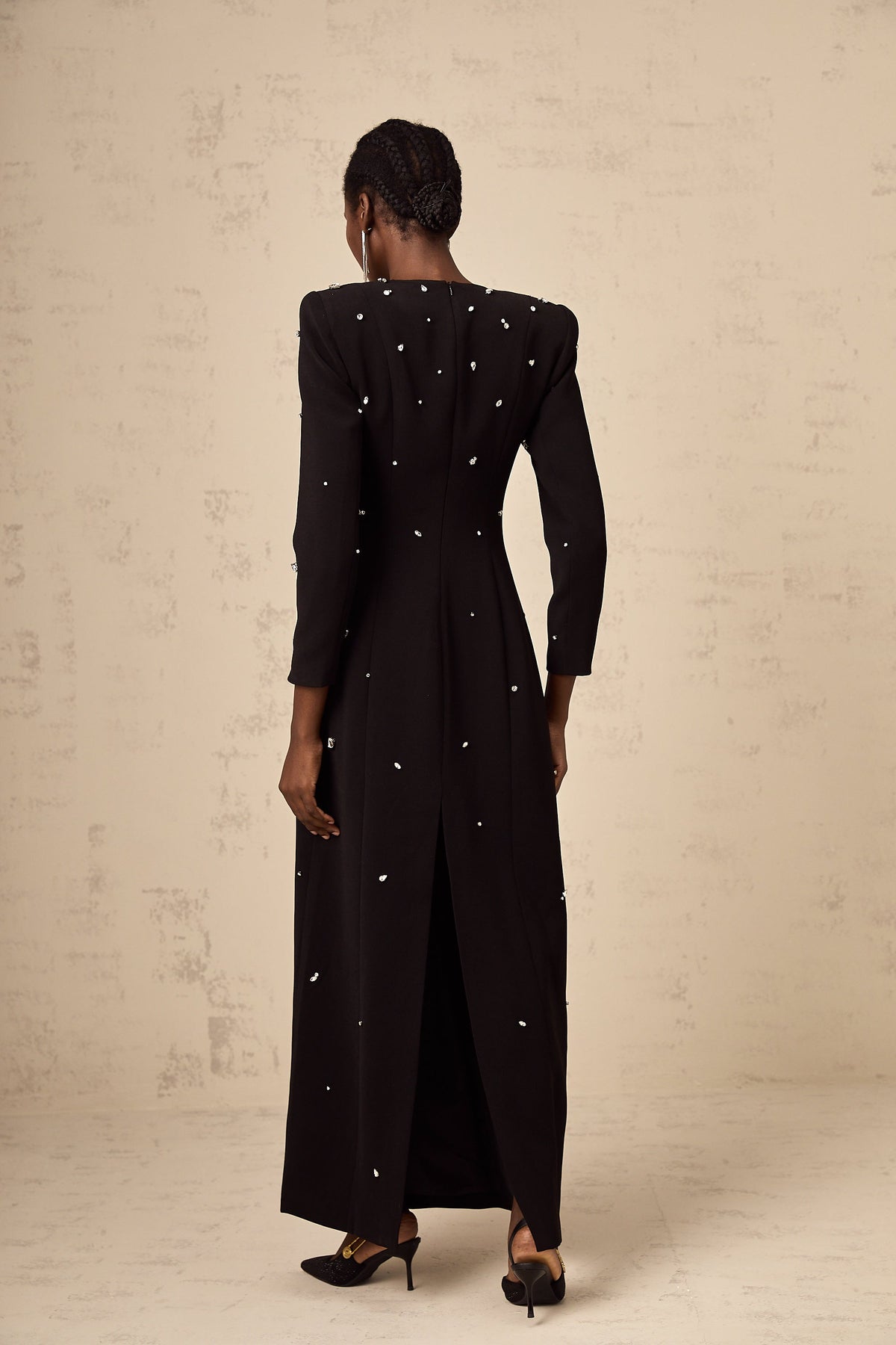 Imelda black crystal-embellished maxi dress (Final Sale-US Only)