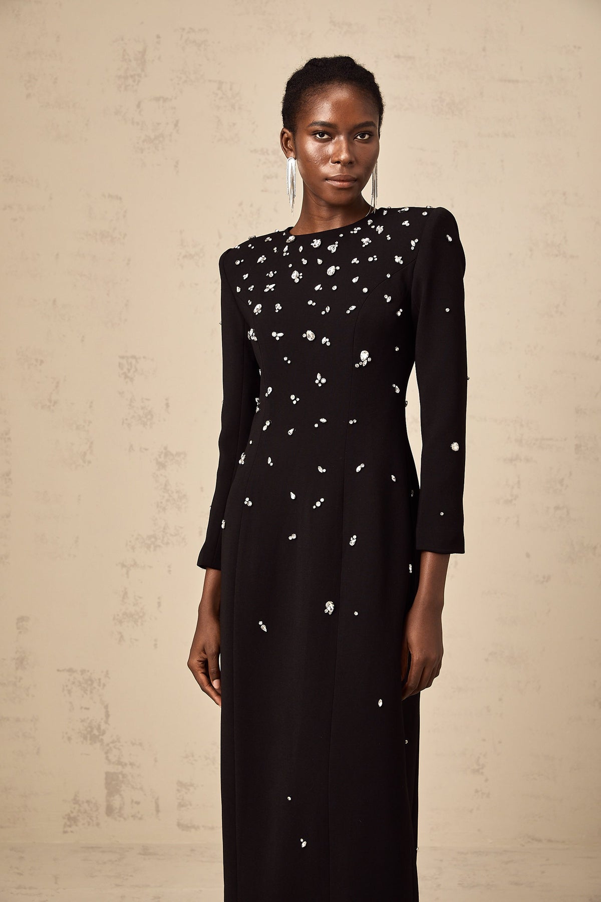 Imelda black crystal-embellished maxi dress (Final Sale-US Only)