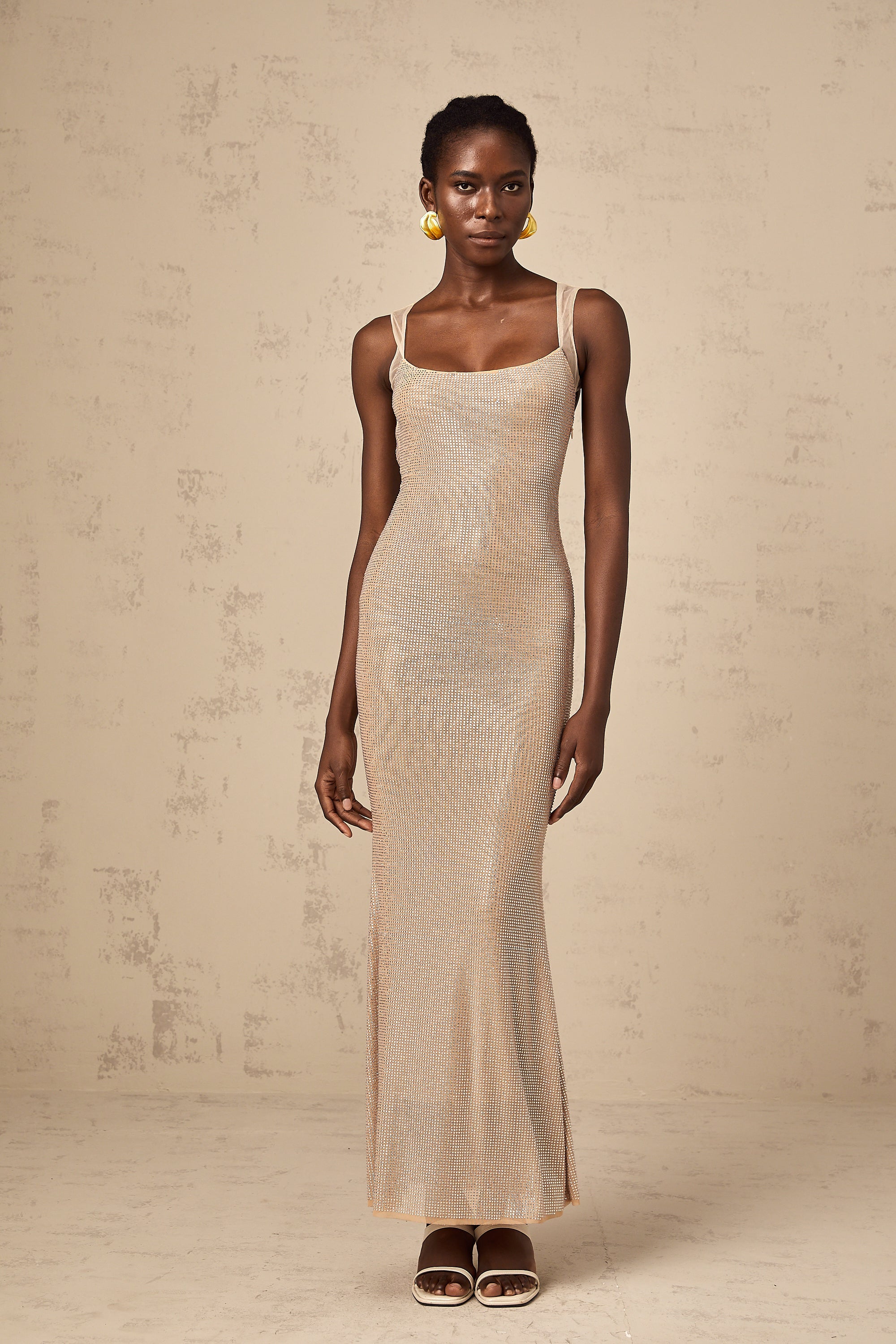 Sophie crystal-embellished open-back maxi dress (Final Sale-US Only)