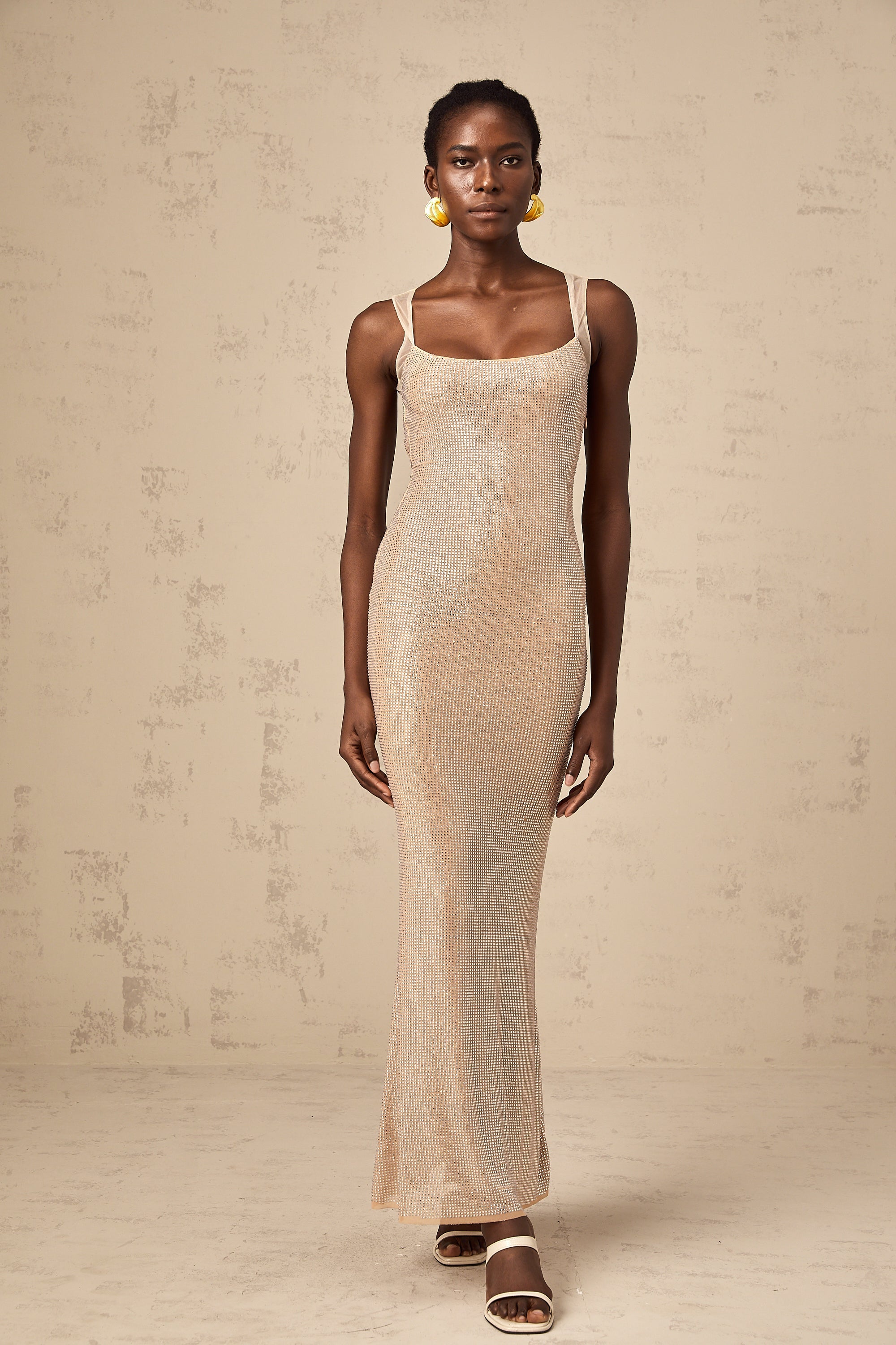 Sophie crystal-embellished open-back maxi dress (Final Sale-US Only)