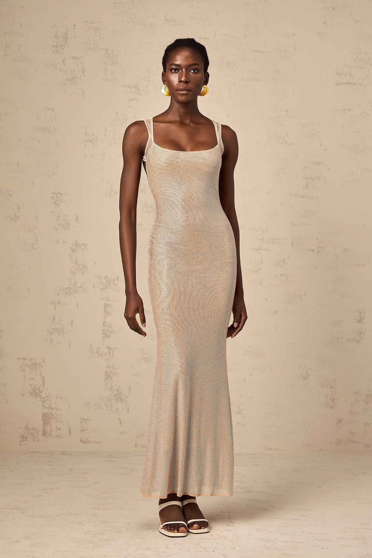Sophie crystal-embellished open-back maxi dress (Final Sale-US Only)