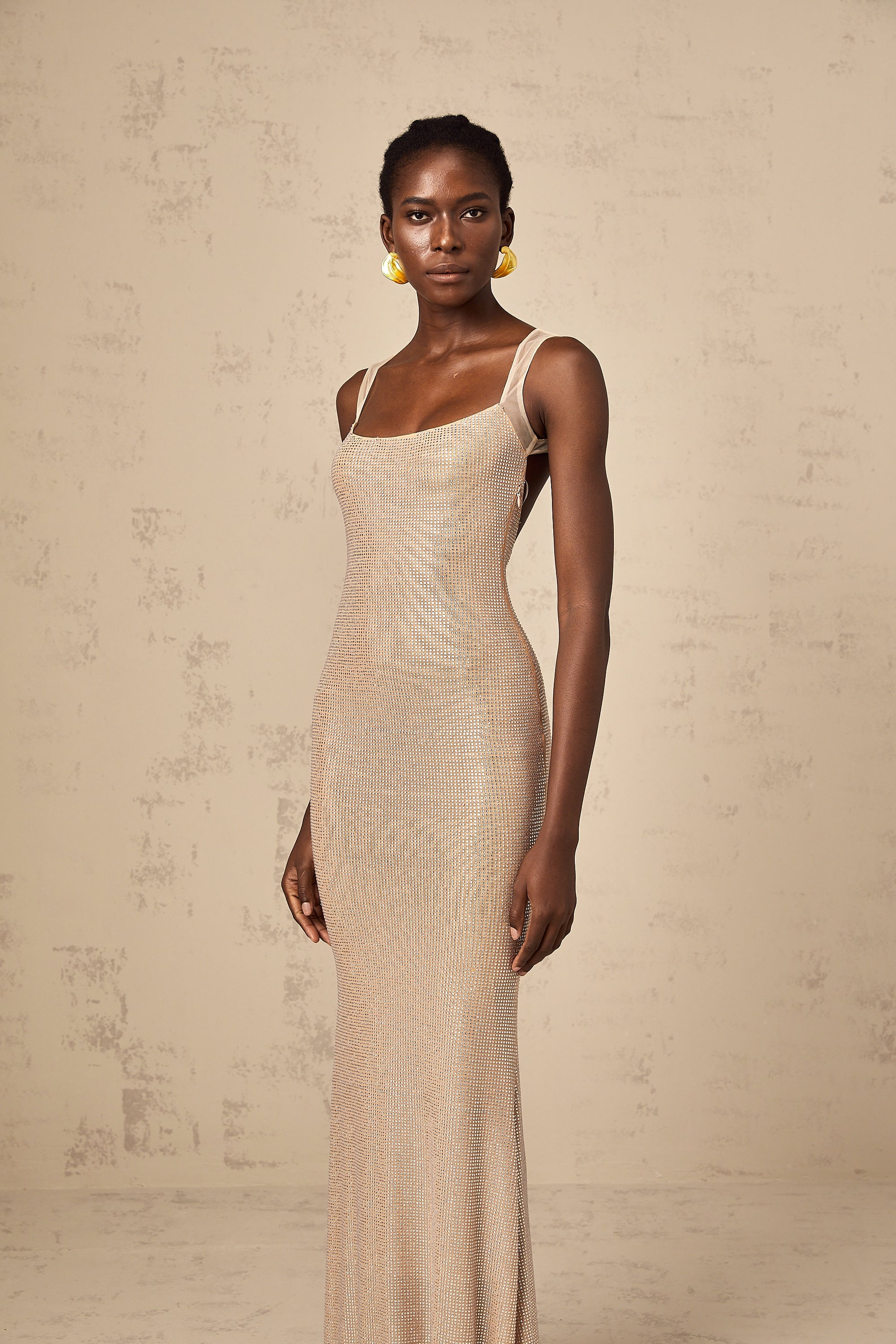 Sophie crystal-embellished open-back maxi dress (Final Sale-US Only)