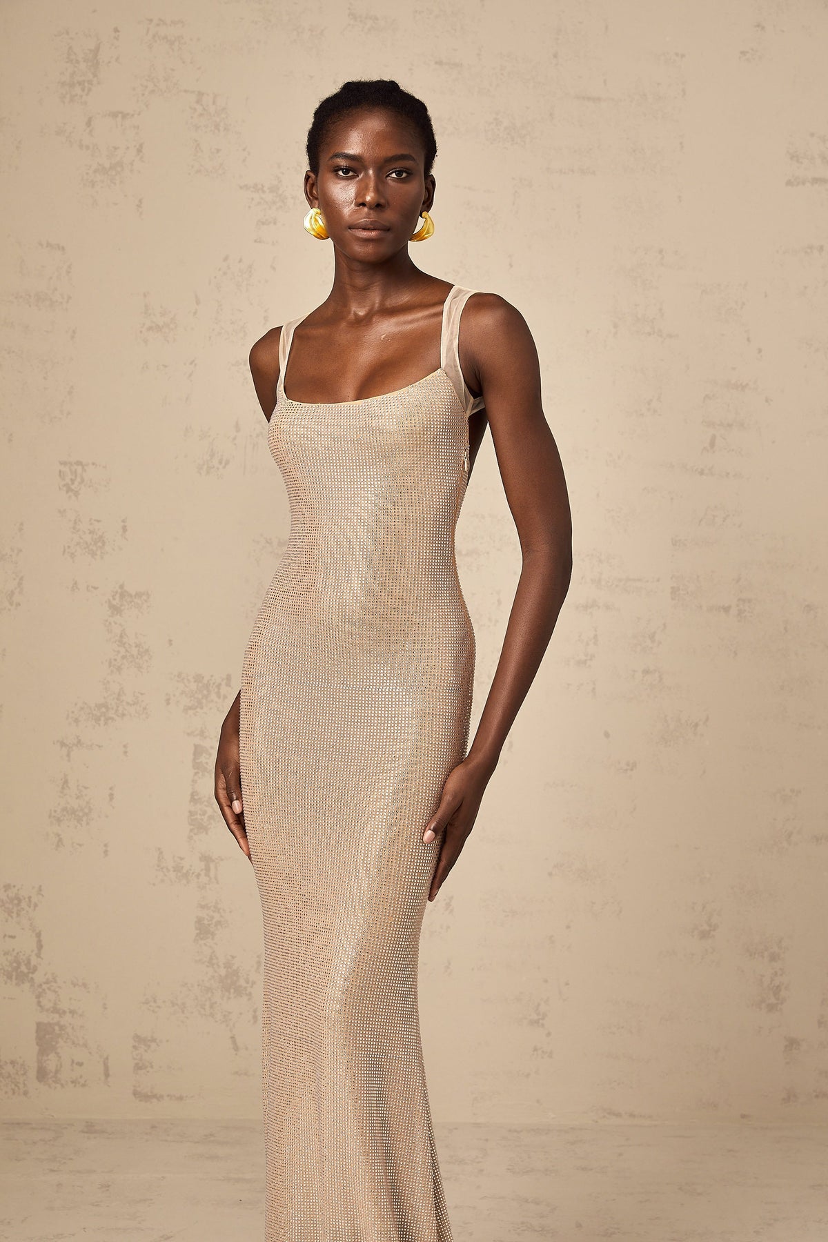 Sophie crystal-embellished open-back maxi dress (Final Sale-US Only)