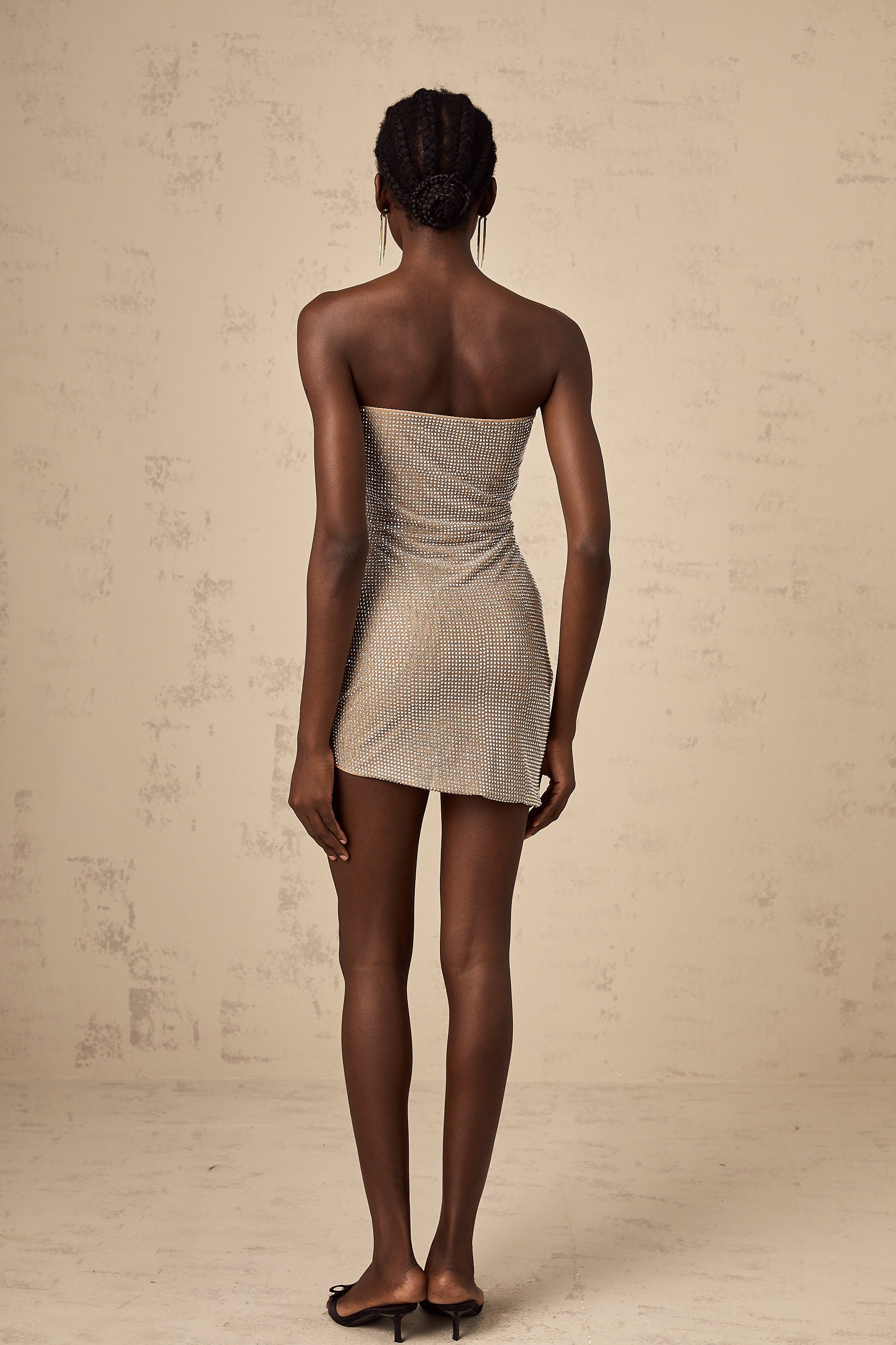 Pénélope rhinestone-embellished cut-out mini dress