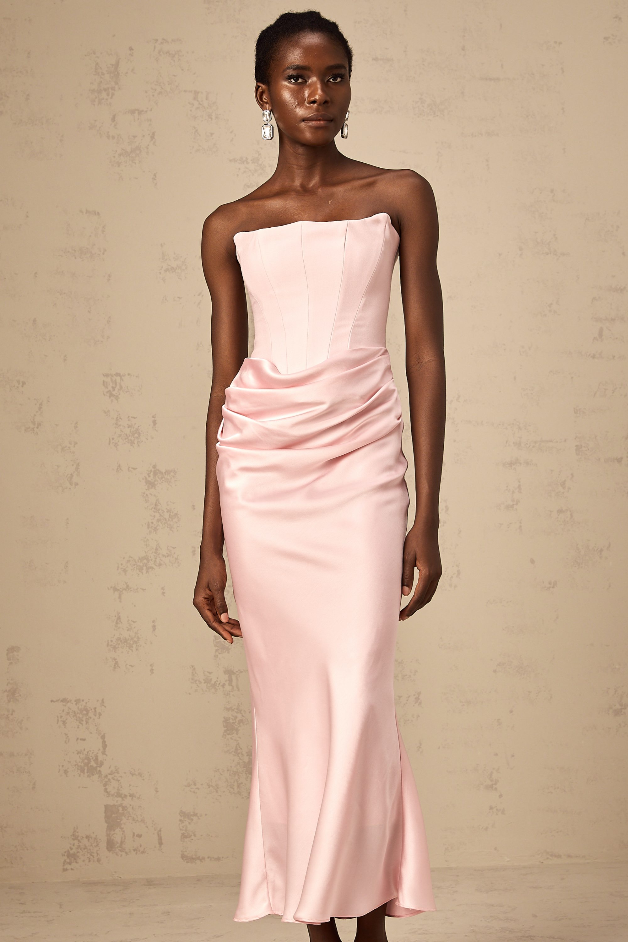 Aurore Pink Off-Shoulder Maxi Dress (Final Sale-US Only)