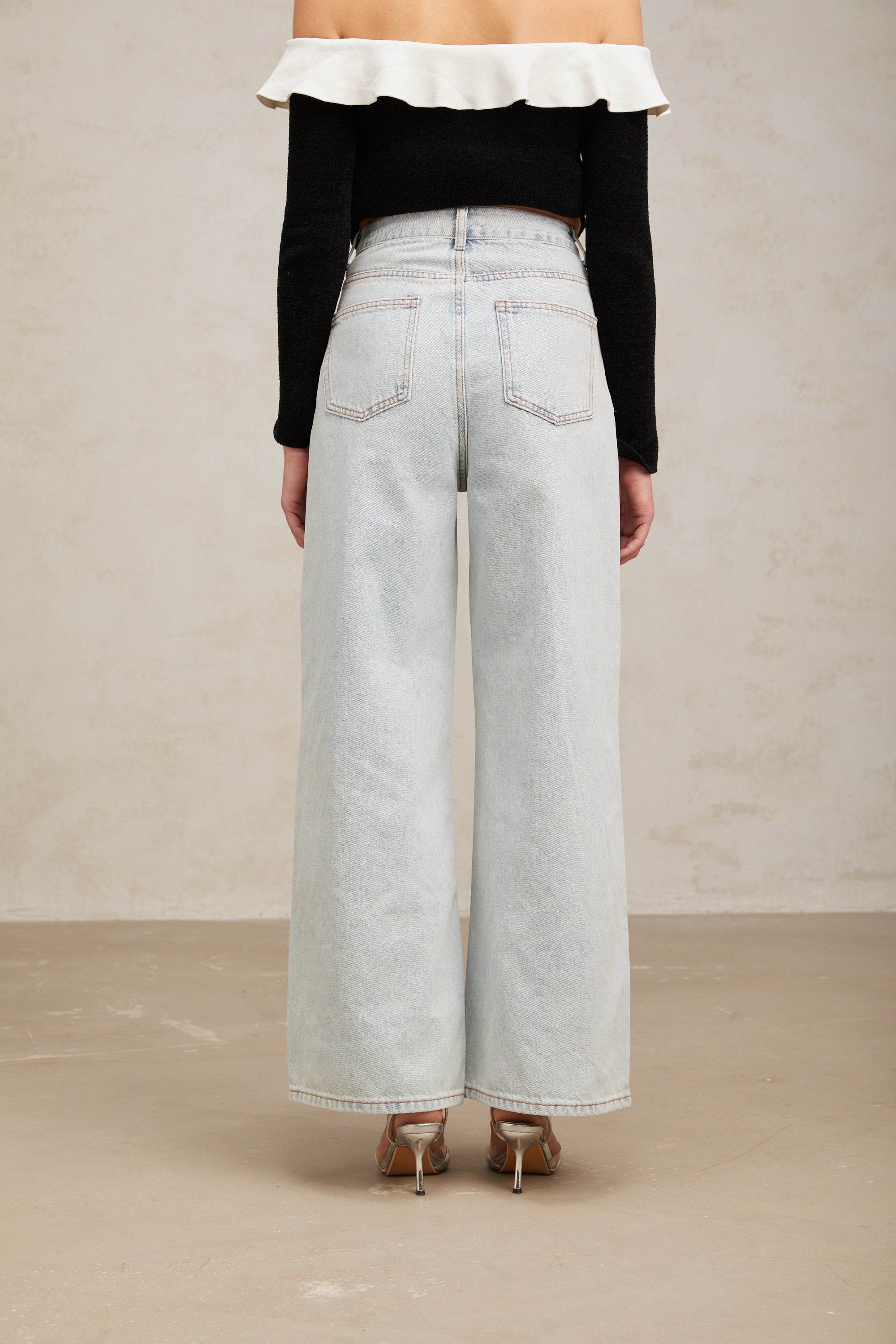 Mélanie light-blue embellished denim jeans (Final Sale)