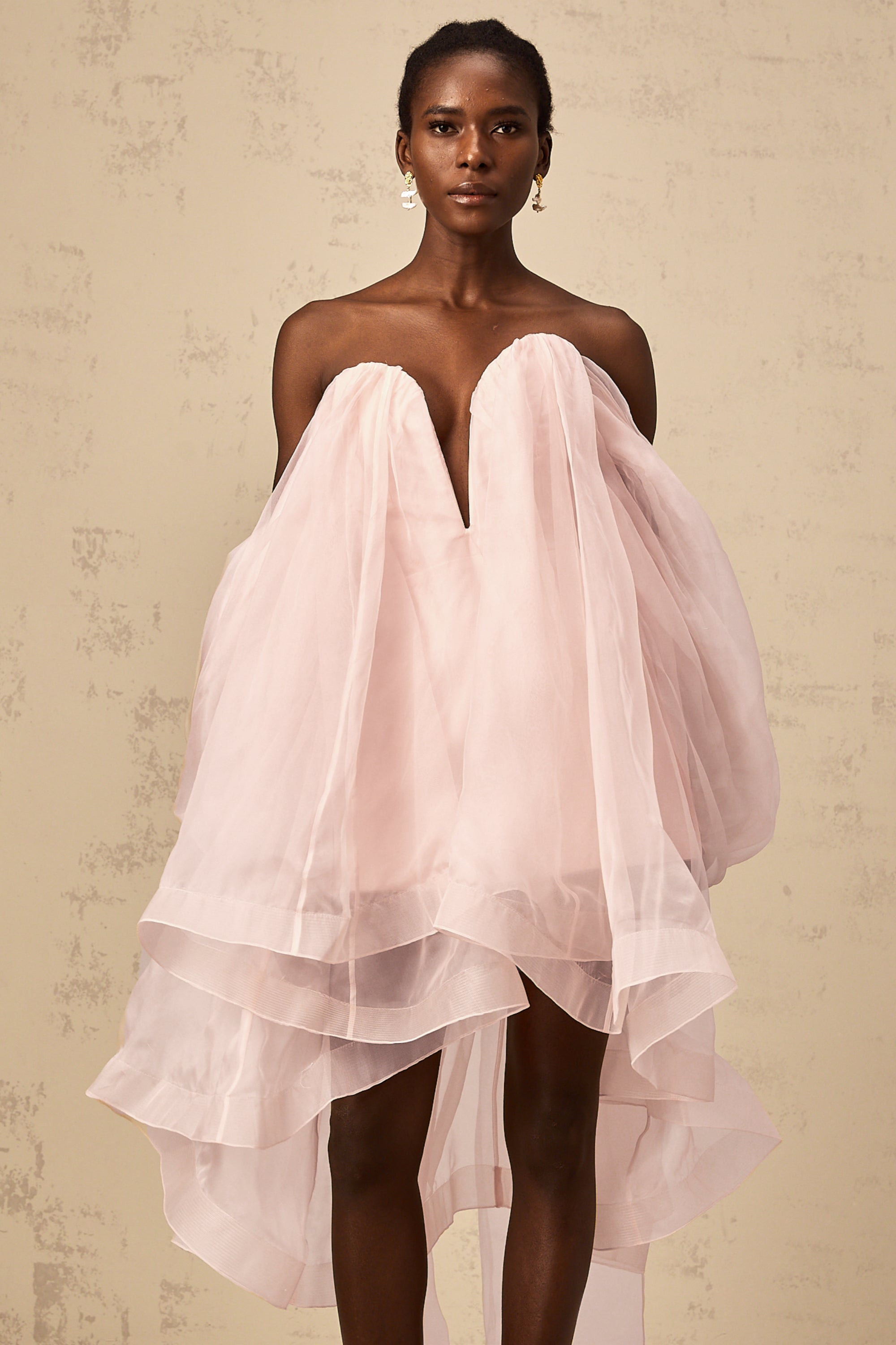 Élodie bow-detail voluminous mini dress (Final Sale-US Only)