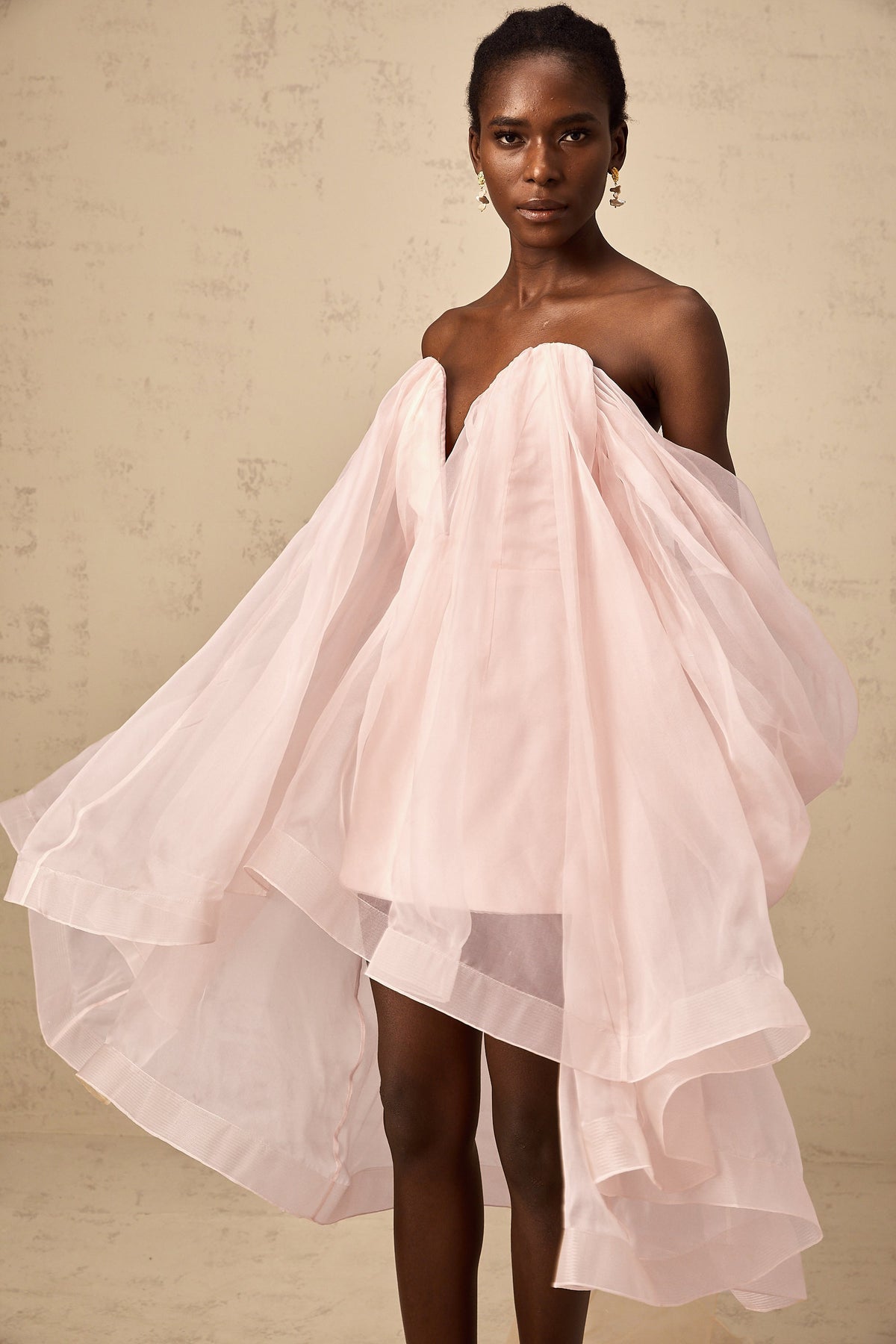 Élodie bow-detail voluminous mini dress (Final Sale-US Only)