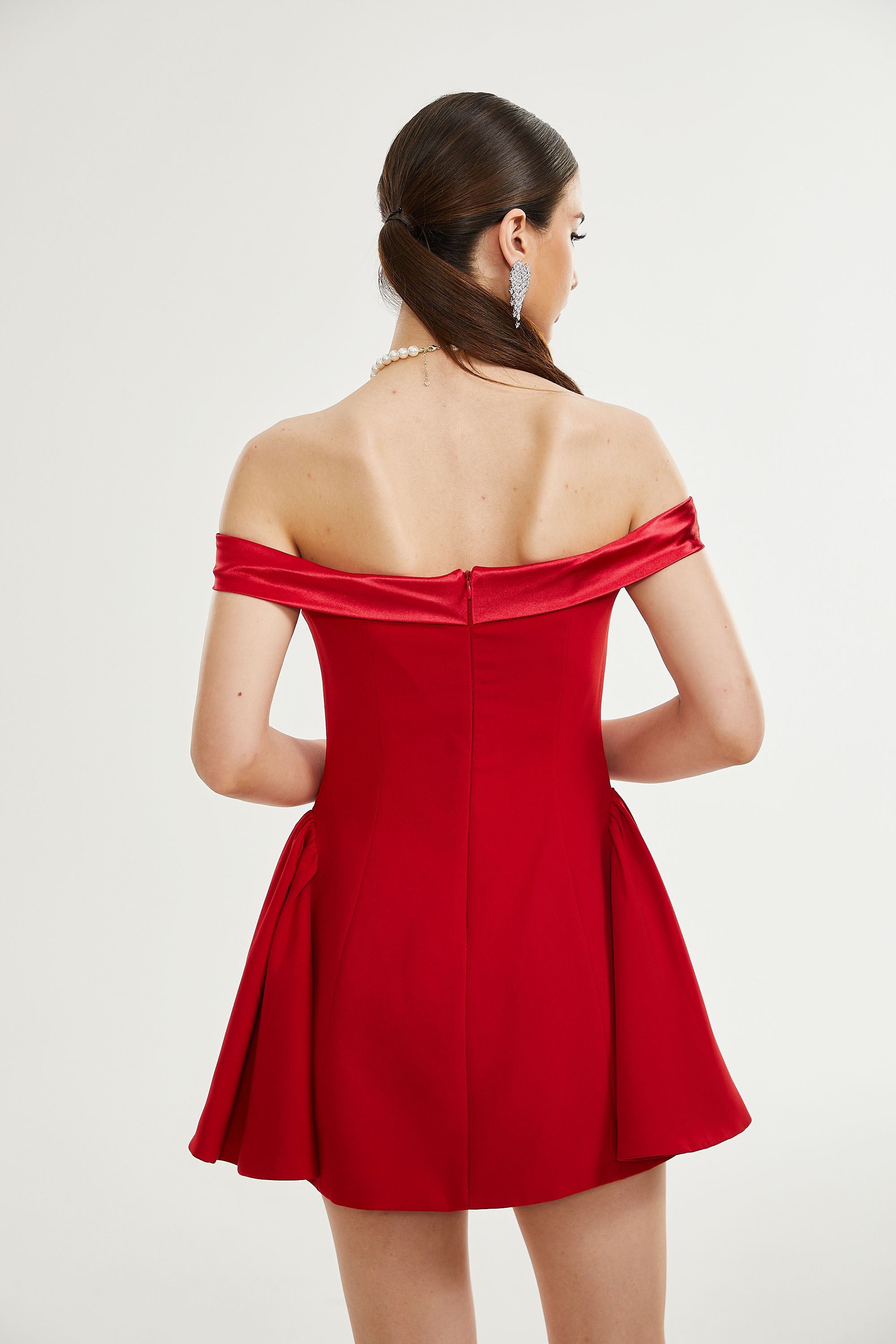 Tana off-shoulder mini dress (US Only)