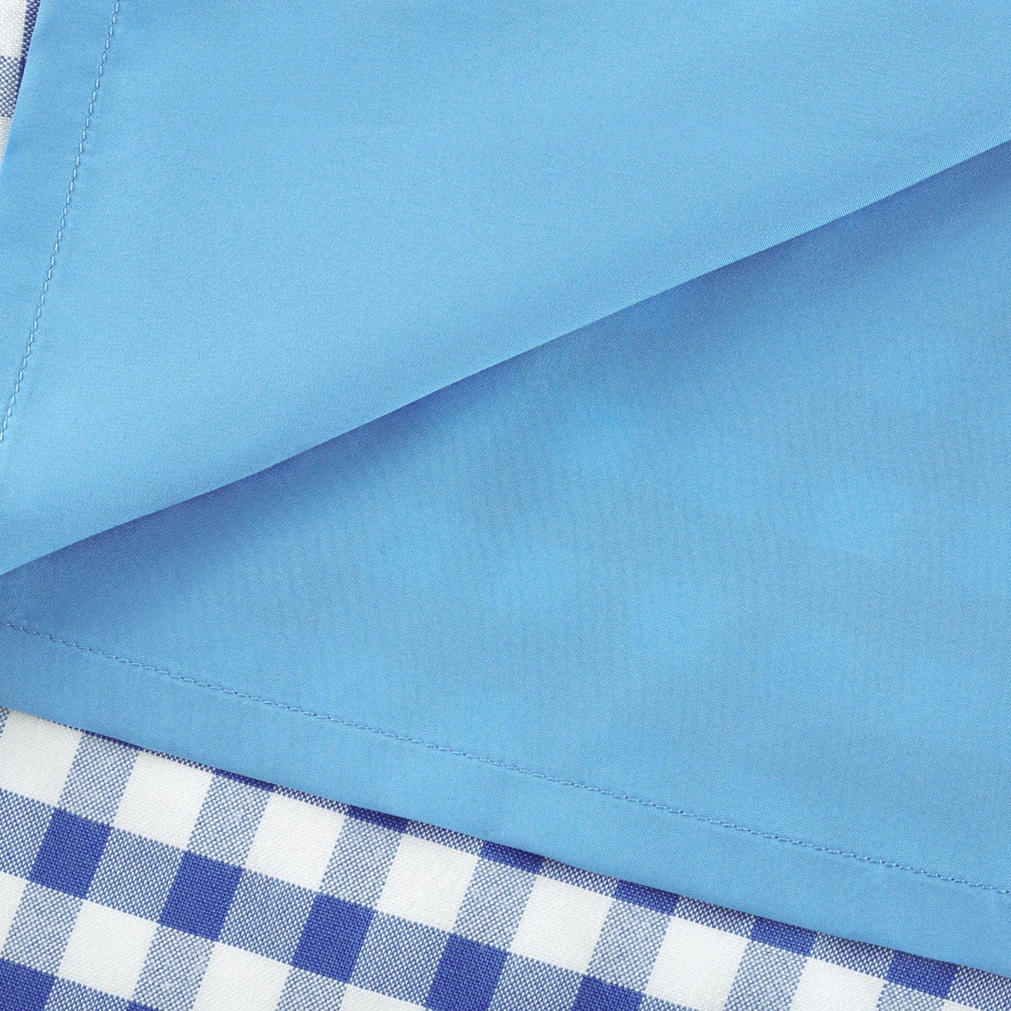 Diane blue gingham midi dress