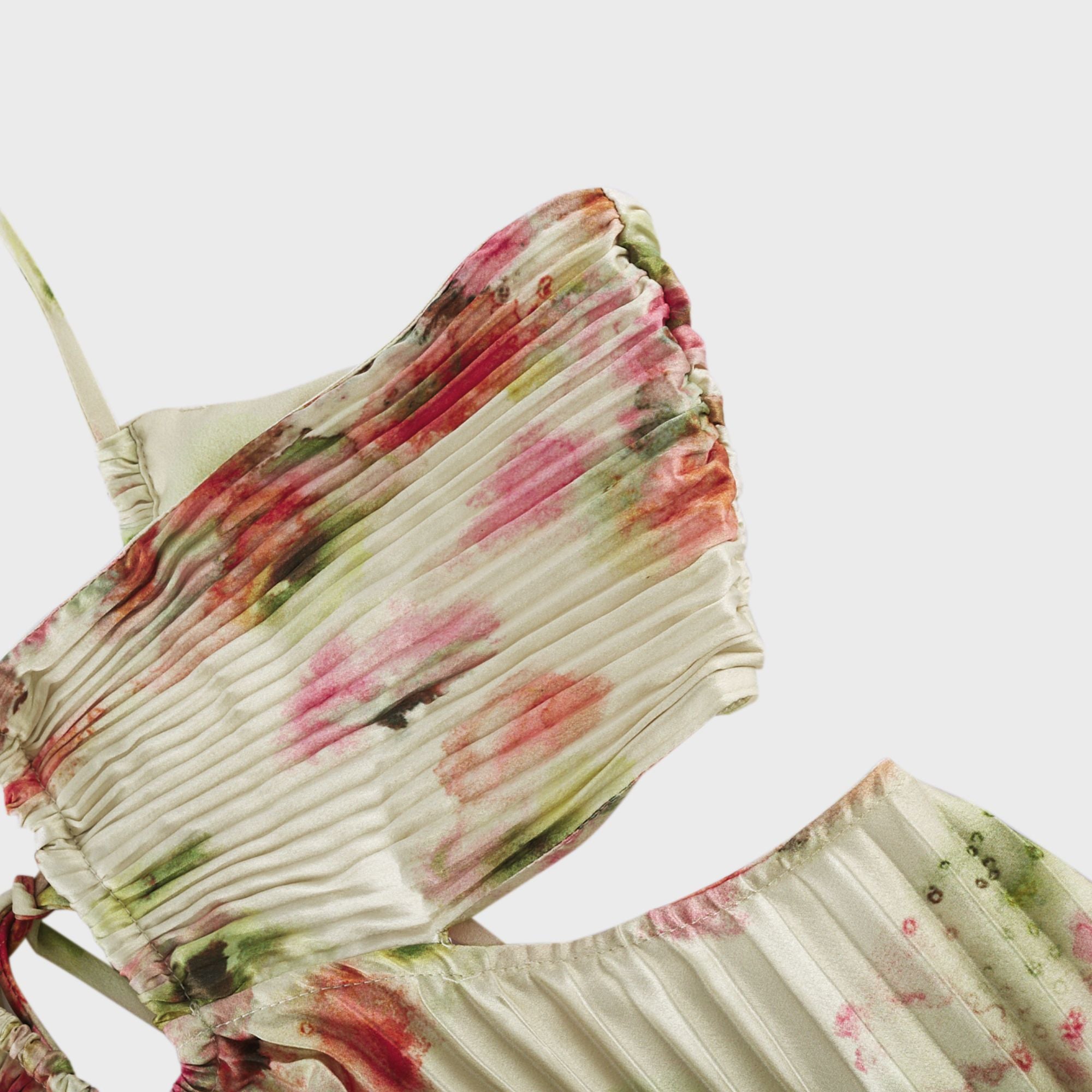 Andréa cut-out floral-print pleated maxi dress (Final Sale-US Only)